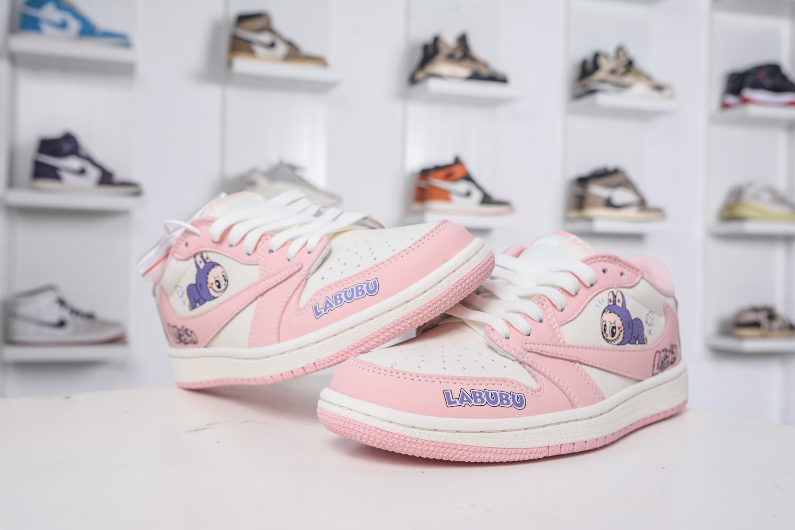 TS x Air Jordan AJ1 Low X LABUBU 低帮联名拉布布-白粉 DD7866-114