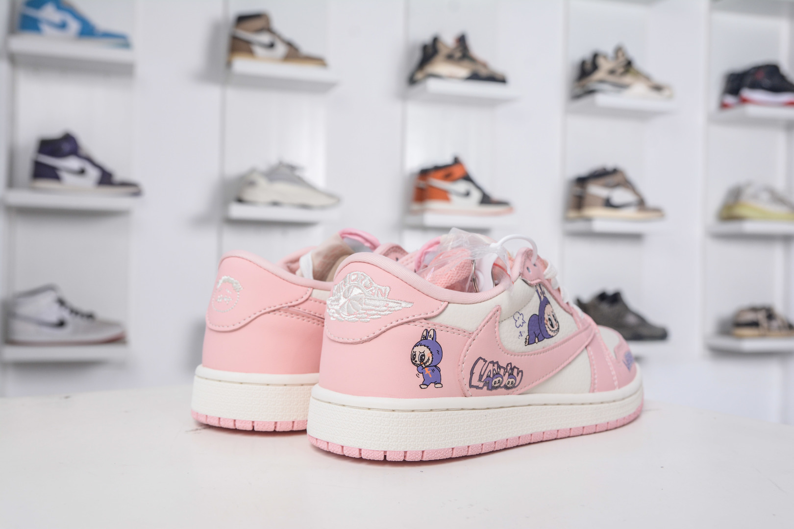 TS x Air Jordan AJ1 Low X LABUBU 低帮联名拉布布-白粉 DD7866-114