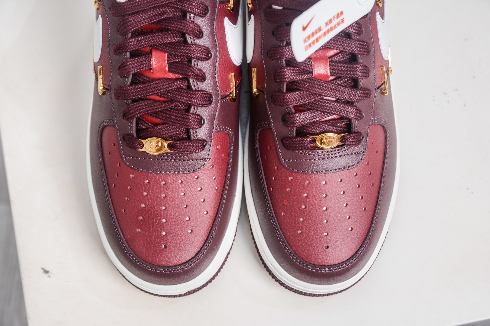 纯原 NK Air Force 1 '07 Low 酒红四小勾 原楦头原纸板 打造纯正空军版型 专注外贸