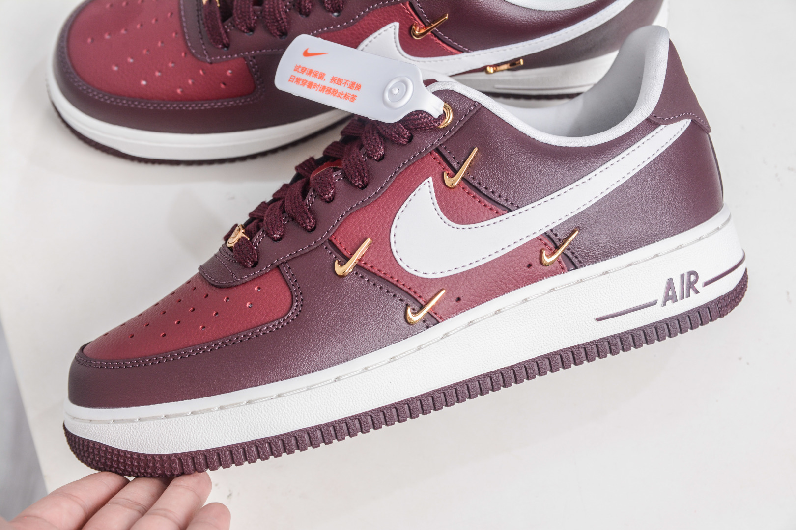 纯原 NK Air Force 1 '07 Low 酒红四小勾 原楦头原纸板 打造纯正空军版型 专注外贸