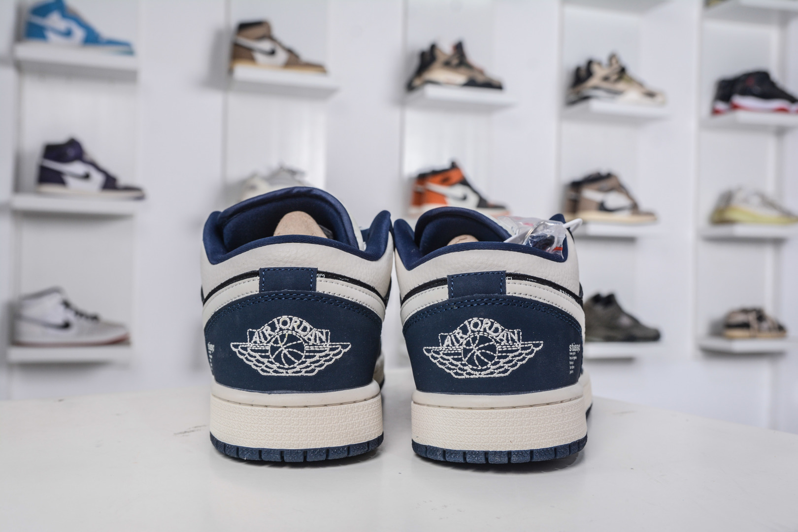 Air Jordan 1 Retro Low x Stussy Collab - White, Black & Blue - Size 36-45 3 cmp i1758641206727 9688 0 1