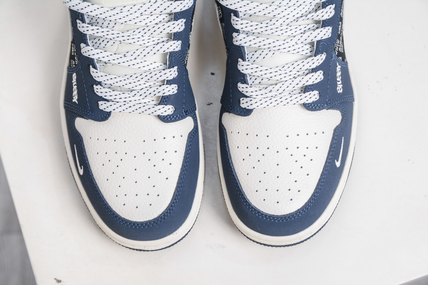 Air Jordan 1 Retro Low x Stussy Collab - White, Black & Blue - Size 36-45 10 cmp i1758641206740 6757 0 8