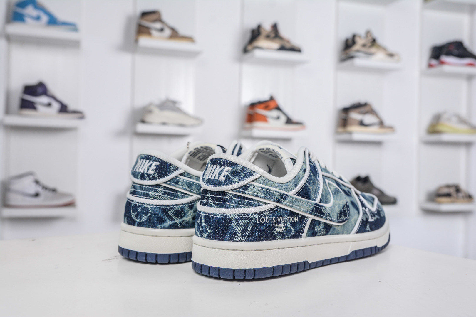 Nike SB Dunk Low x Louis Vuitton Blue Denim Sneakers Size US 4-11 7 cmp i1758641268447 391 0 5