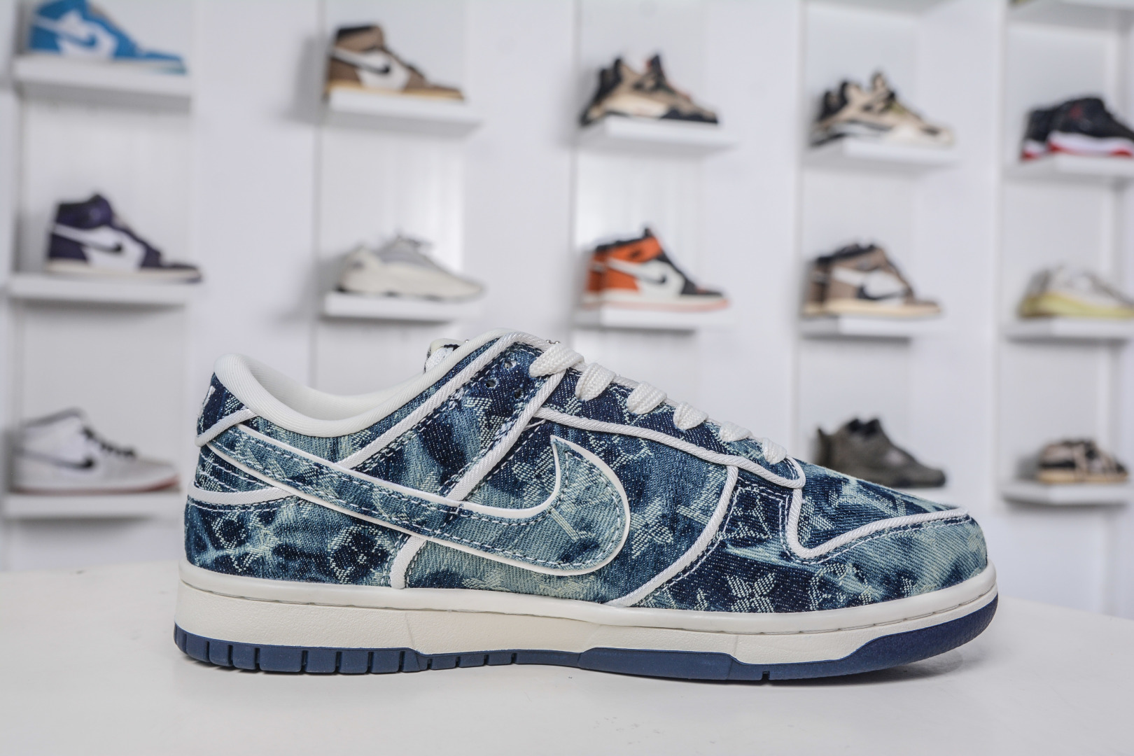 Nike SB Dunk Low x Louis Vuitton Blue Denim Sneakers Size US 4-11 4 cmp i1758641270155 5681 0 2