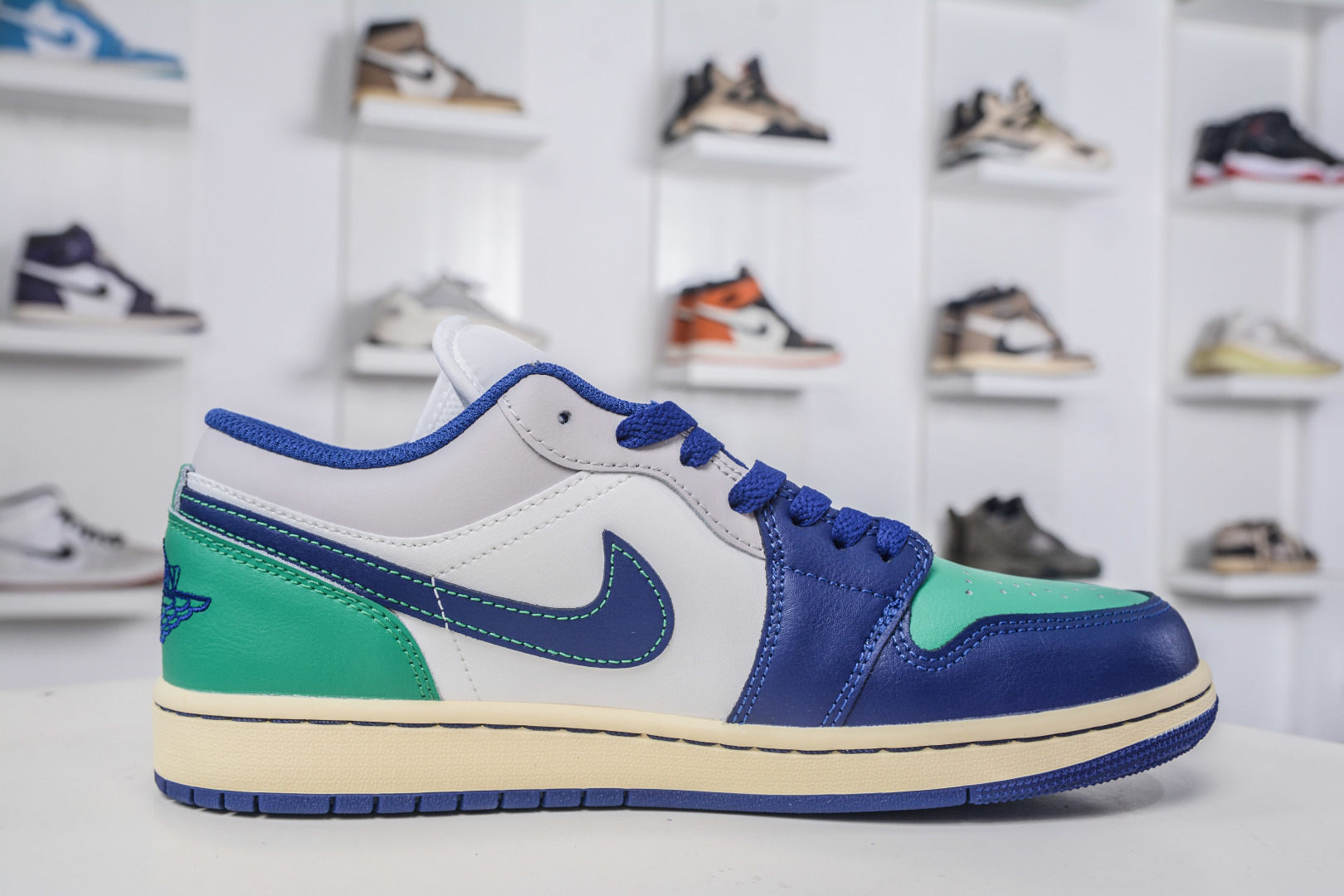 Air Jordan 1 Low White Blue Green Men's Shoe, Everyday Comfort and Style 4 cmp i1758815598255 2259 0 2