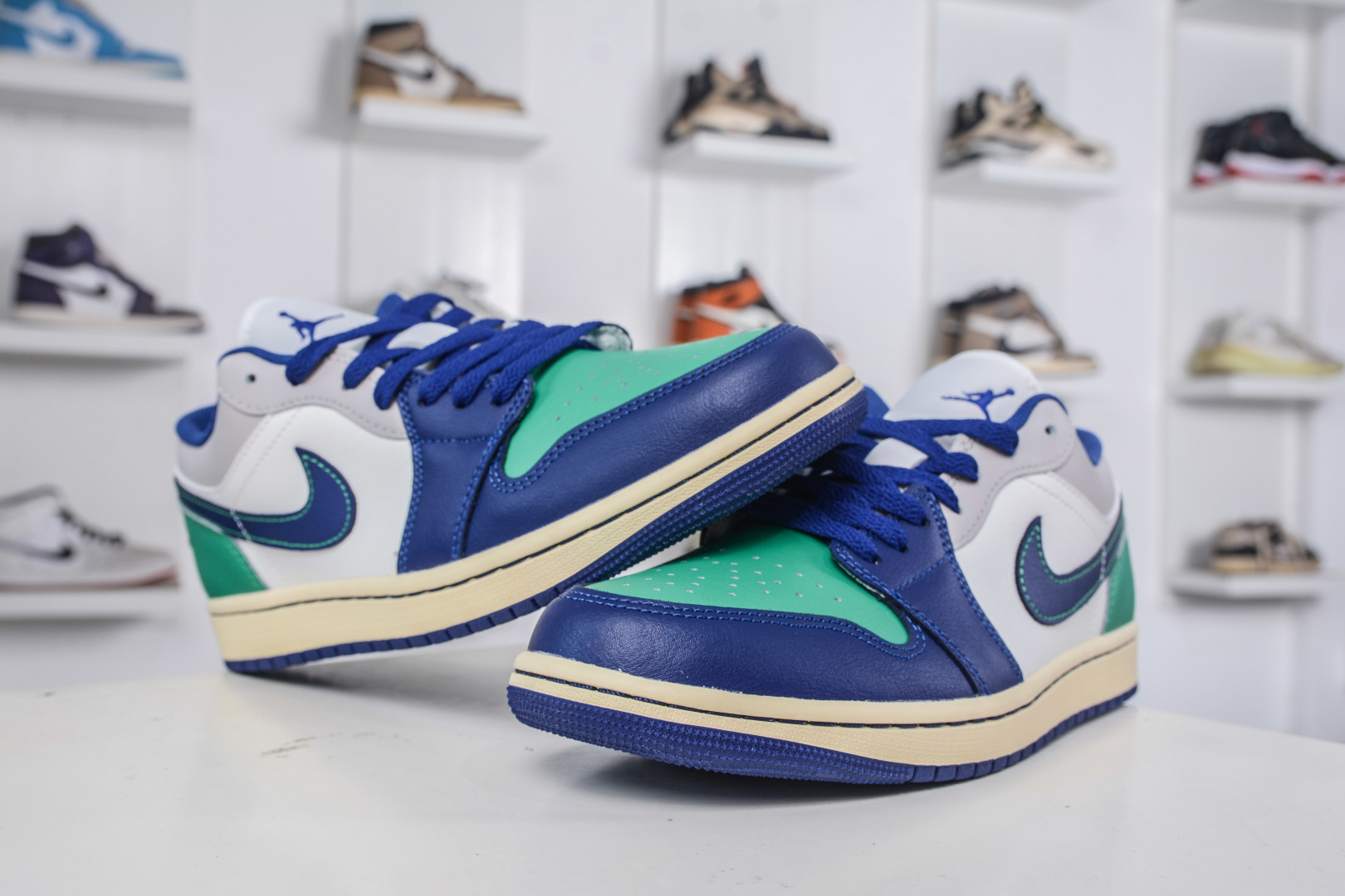 Air Jordan 1 Low White Blue Green Men's Shoe, Everyday Comfort and Style 5 cmp i1758815598255 2562 0 3