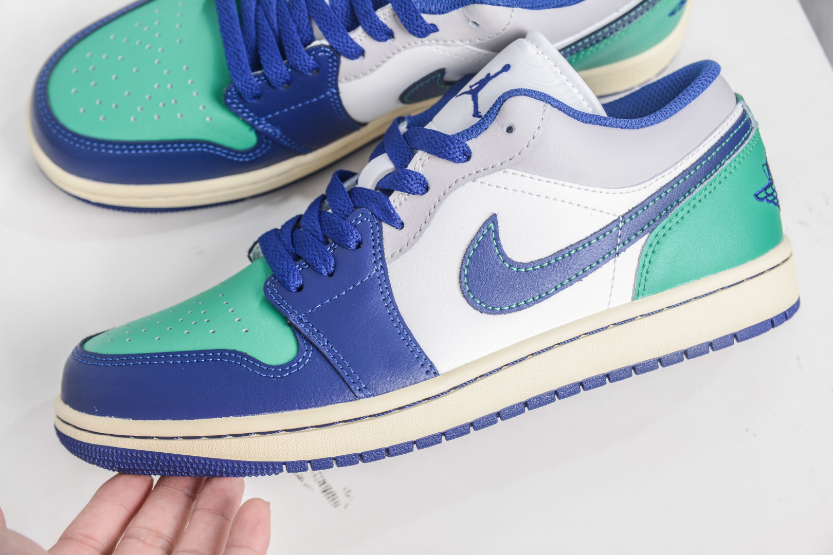 Air Jordan 1 Low White Blue Green Men's Shoe, Everyday Comfort and Style 8 cmp i1758815599169 5669 0 6