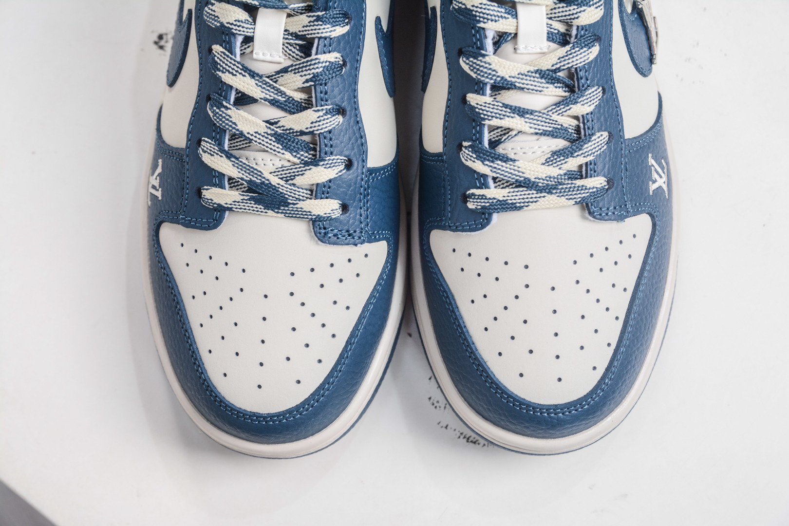 Nike SB Dunk Low x Louis Vuitton Collab - Cream & Navy Designer Sneakers 10 cmp i1758815931483 55 0 8