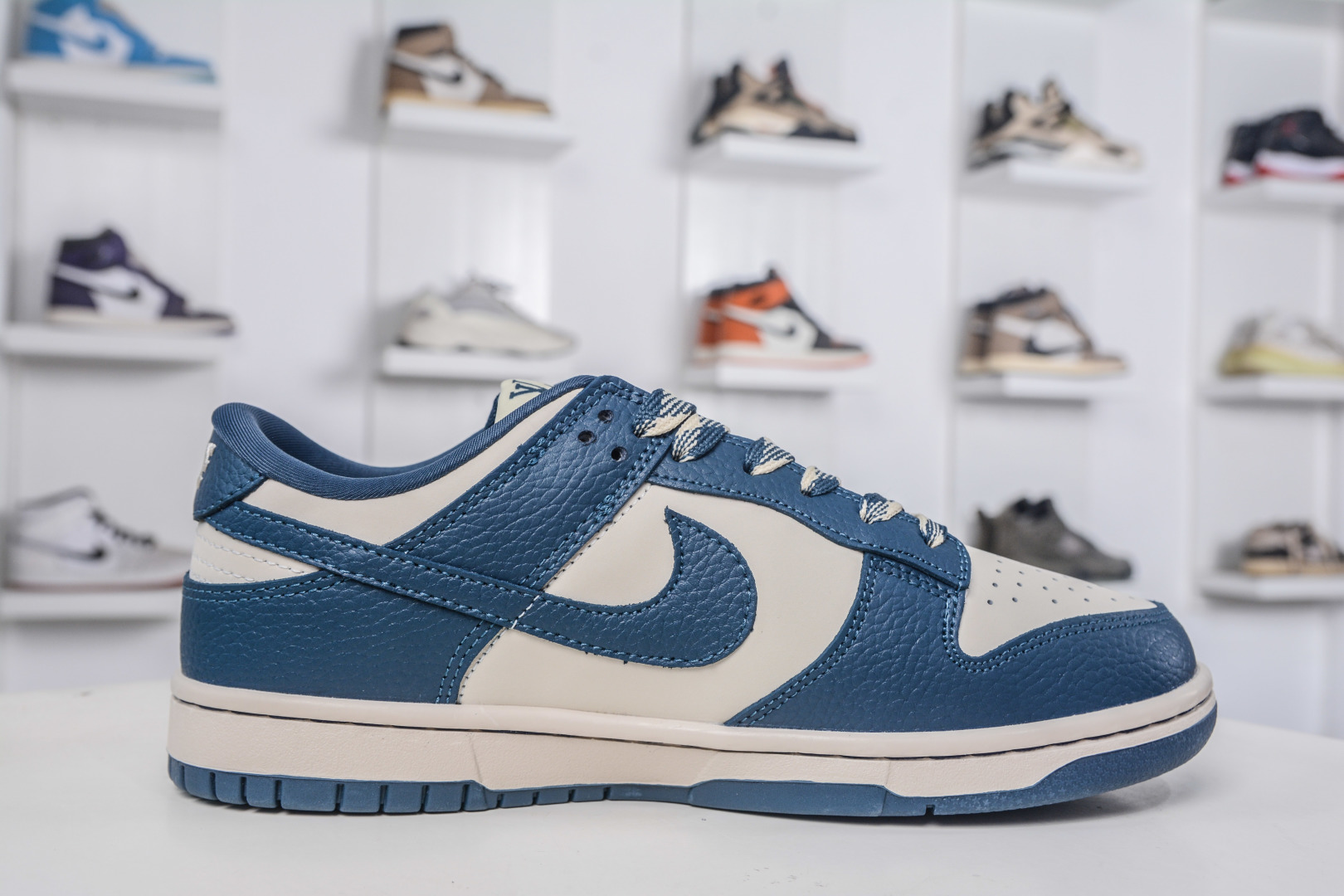 Nike SB Dunk Low x Louis Vuitton Collab - Cream & Navy Designer Sneakers 4 cmp i1758815932467 2422 0 2