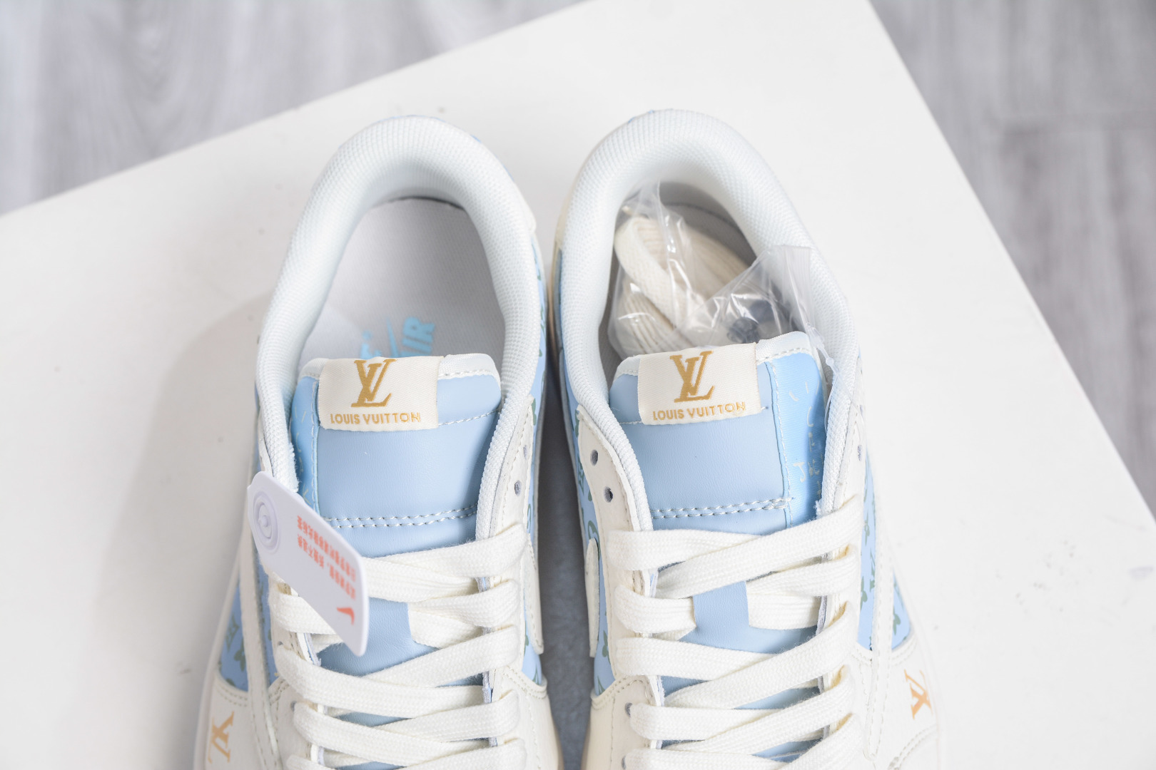 TS x Air Jordan x Louis Vuitton Air Jordan 1 Low - Light Blue Custom Shoes 8 cmp i1758816083928 1140 0 7