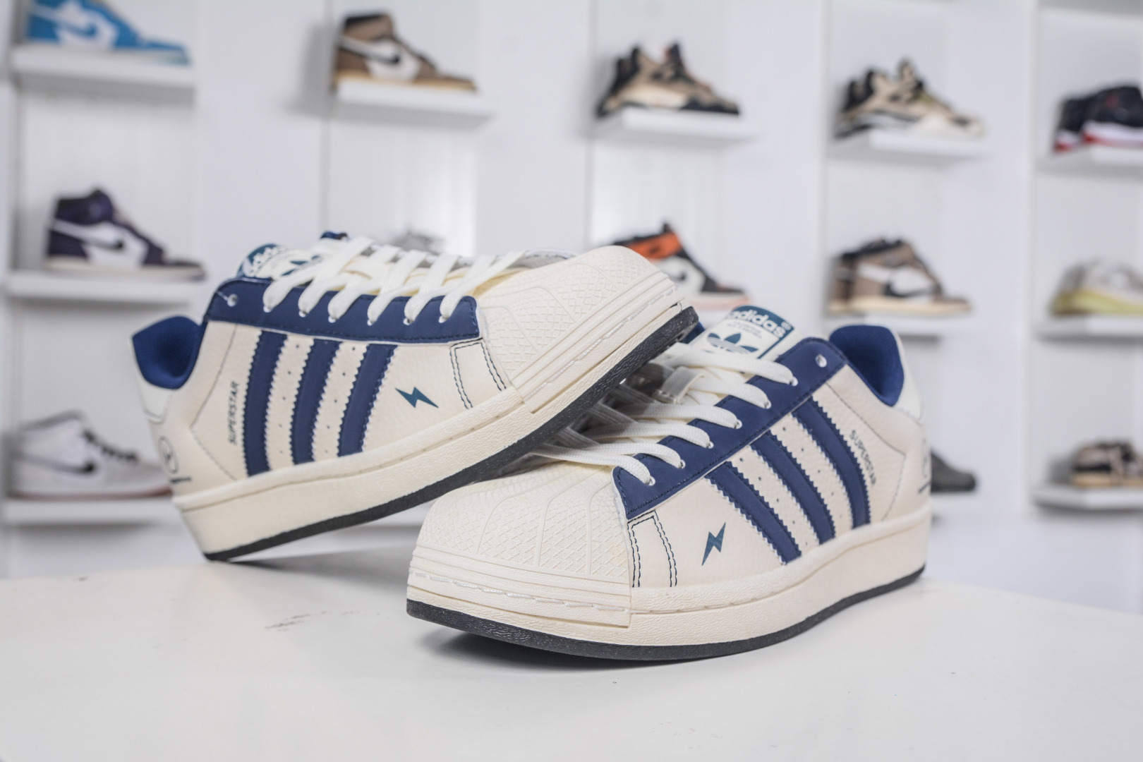 Adidas Originals Superstar x Fragment Design White Blue Shell Toe Sneakers 4 cmp i1758816286617 4861 0 3
