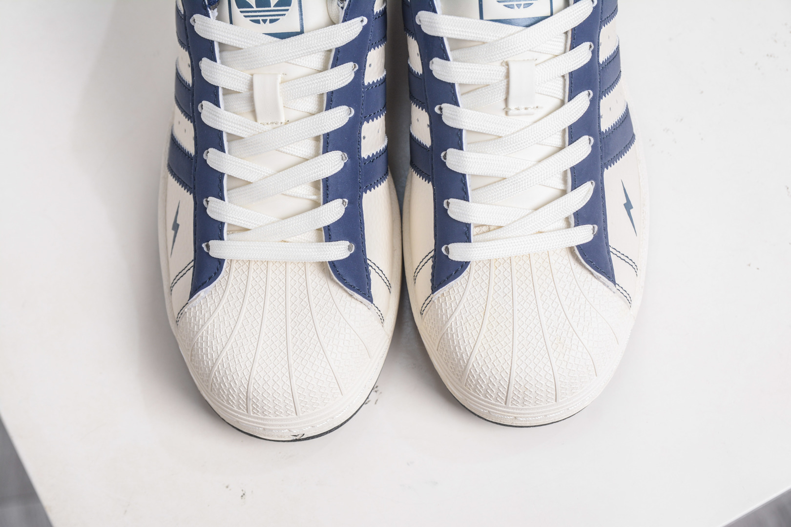 Adidas Originals Superstar x Fragment Design White Blue Shell Toe Sneakers 9 cmp i1758816287727 9102 0 8