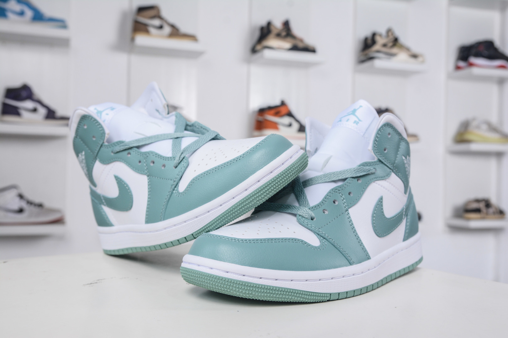 Air Jordan 1 Mid White Mint Green, Comfortable Sneakers for Everyday Wear 5 cmp i1758908289519 3463 0 3