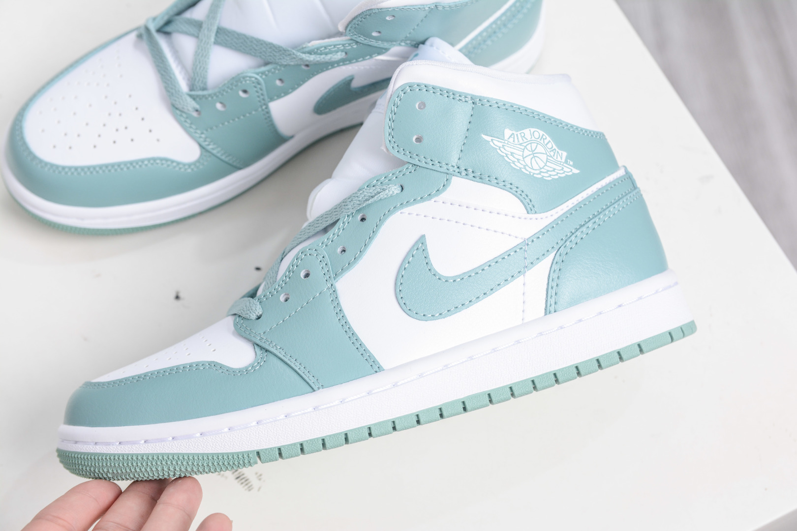 Air Jordan 1 Mid White Mint Green, Comfortable Sneakers for Everyday Wear 8 cmp i1758908289580 9076 0 6