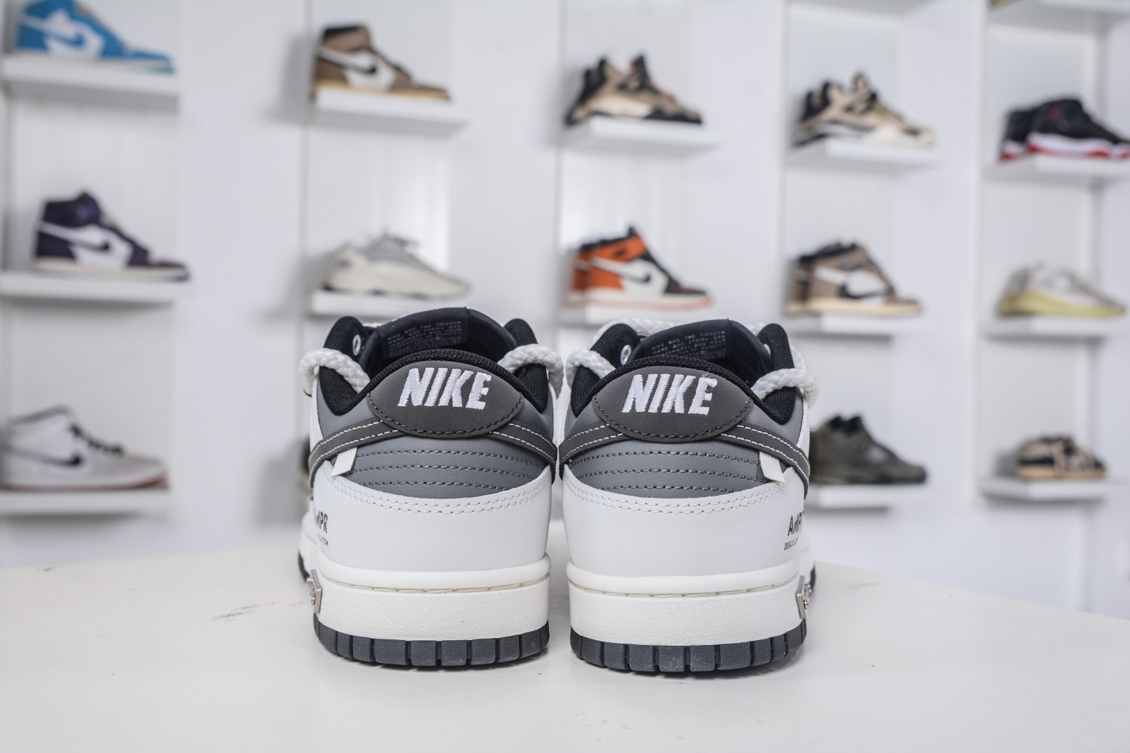 Nike Dunk Low 'Like a Boy' White/Grey Custom Design Sneakers - WB0510 064 3 cmp i1758908671025 8672 0 1