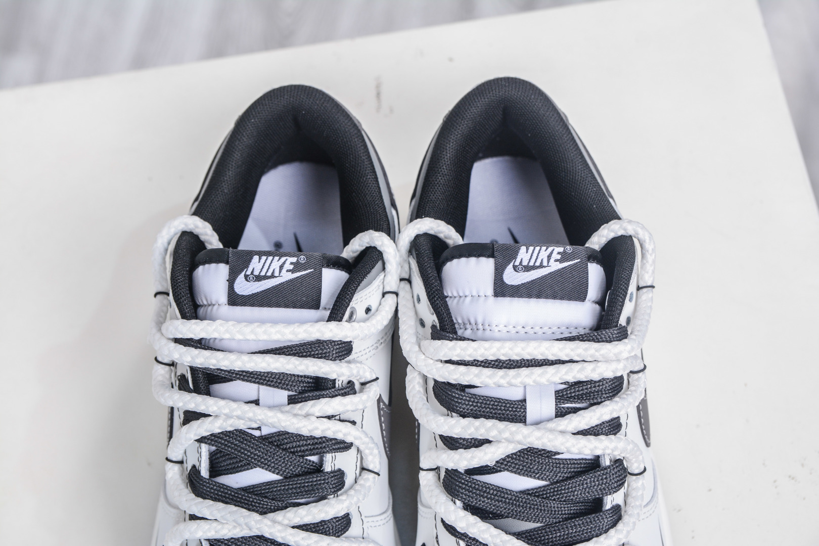 Nike Dunk Low 'Like a Boy' White/Grey Custom Design Sneakers - WB0510 064 9 cmp i1758908672126 5210 0 7