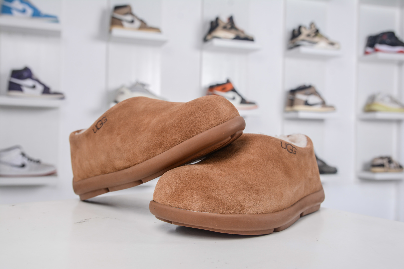 UGG Dakota Women's Suede Moccasin Slippers with Sheepskin Lining 5 cmp i1758908781326 2835 0 3