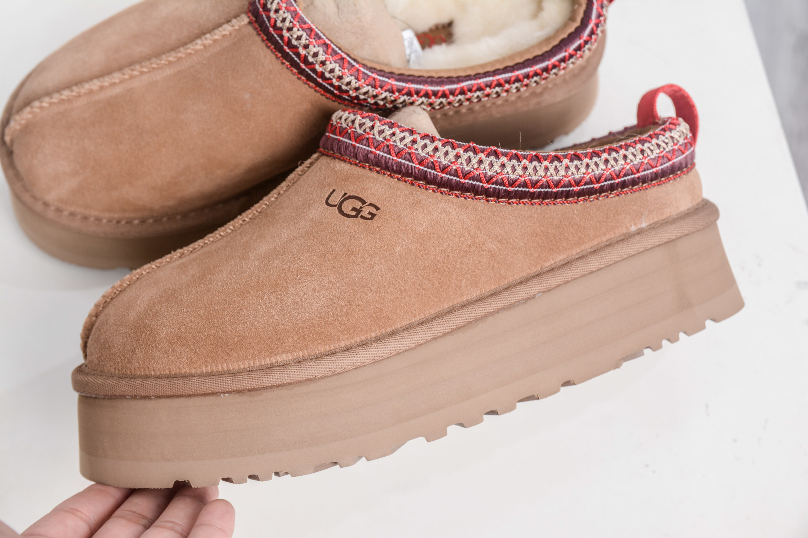 UGG Women's Tazz Mule Slipper - Chestnut Suede with Platform Sole 7 cmp i1758908950770 3458 0 6