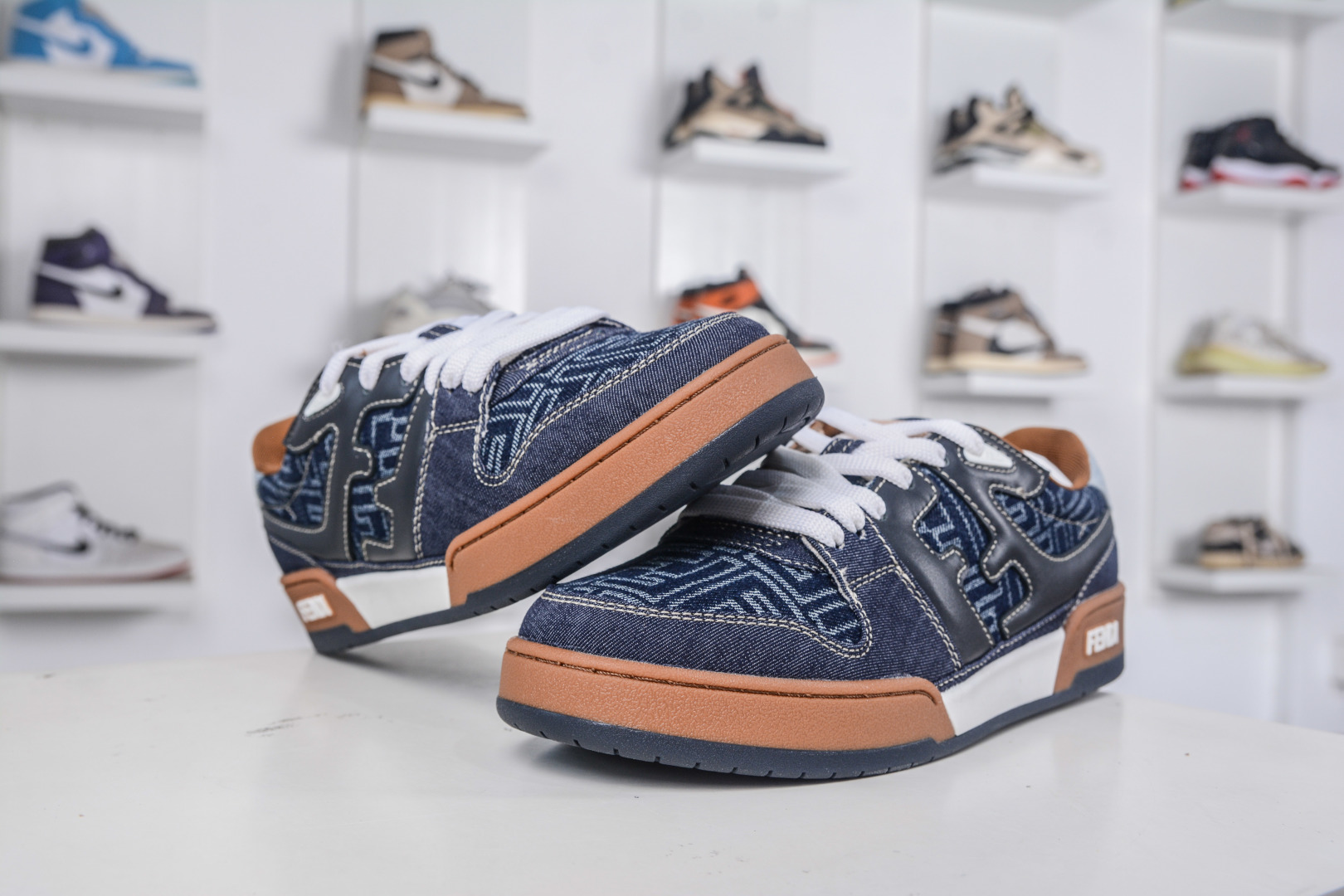 Fendi Match Low-Top Sneakers - Round Toe, Thick Sole, Couple Casual Shoes 5 cmp i1758909003272 2369 0 3