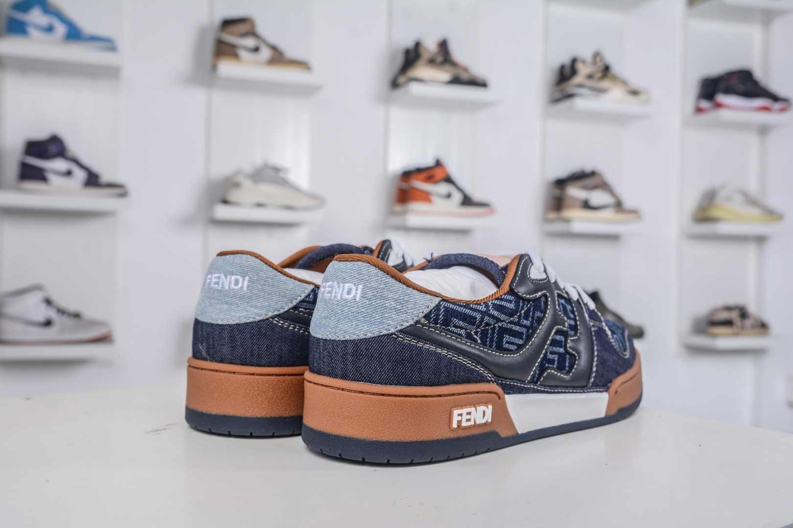 Fendi Match Low-Top Sneakers - Round Toe, Thick Sole, Couple Casual Shoes 7 cmp i1758909003274 7845 0 5