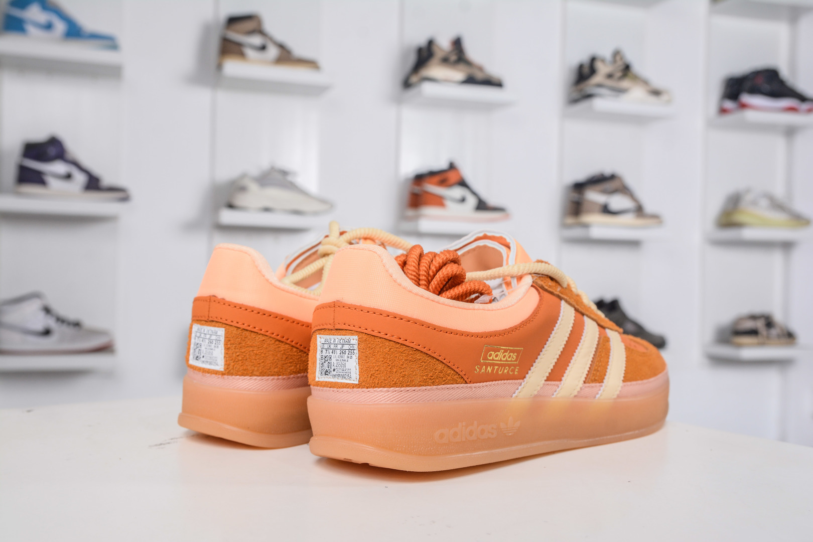 230 top纯原 Bad Bunny x adidas originals GAZELLE INDOOR 橙色 JS5050