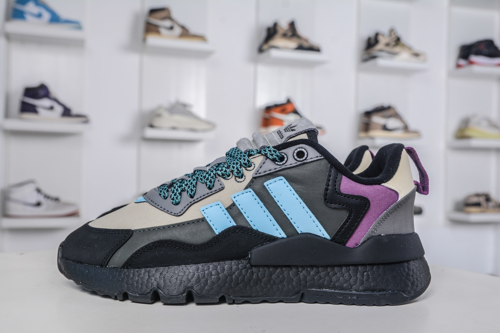 Adidas Originals Nite Jogger Pride Low Top Reflective Retro Running Shoes 2 cmp i1758995132718 9620 0 0