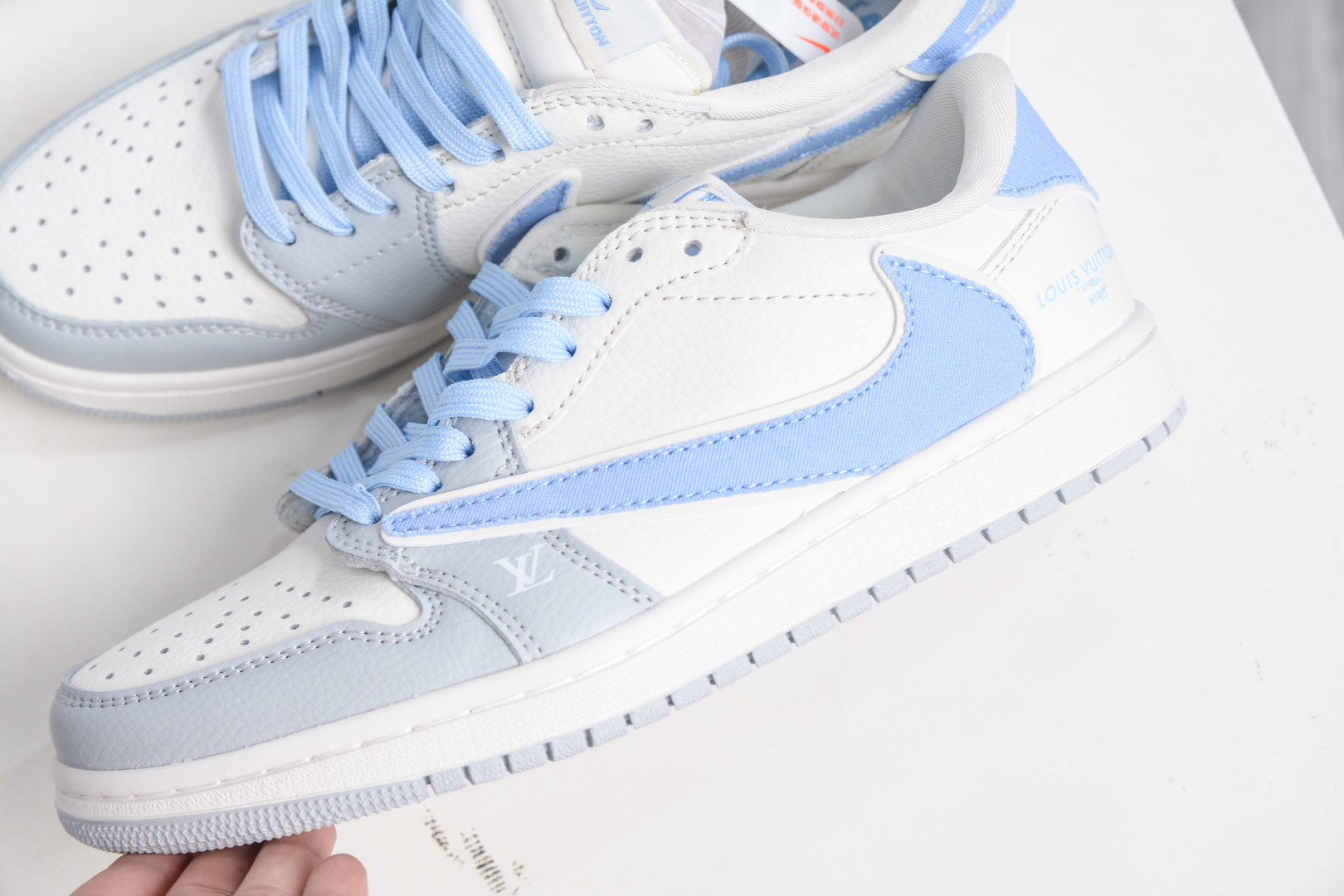 TS x Air Jordan x Louis Vuitton Air Jordan 1 Low - Grey Blue 7 cmp i1758995447654 2081 0 6