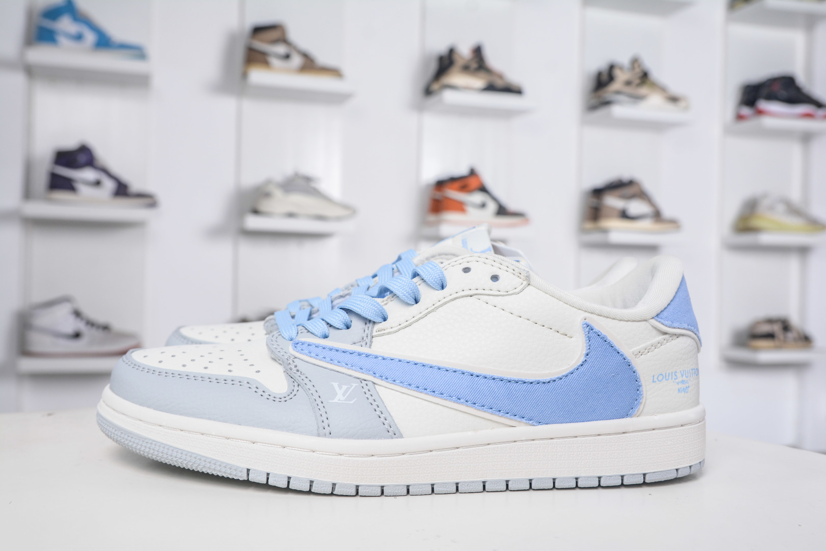TS x Air Jordan x Louis Vuitton Air Jordan 1 Low - Grey Blue 1 cmp i1758995448858 4550 0 0
