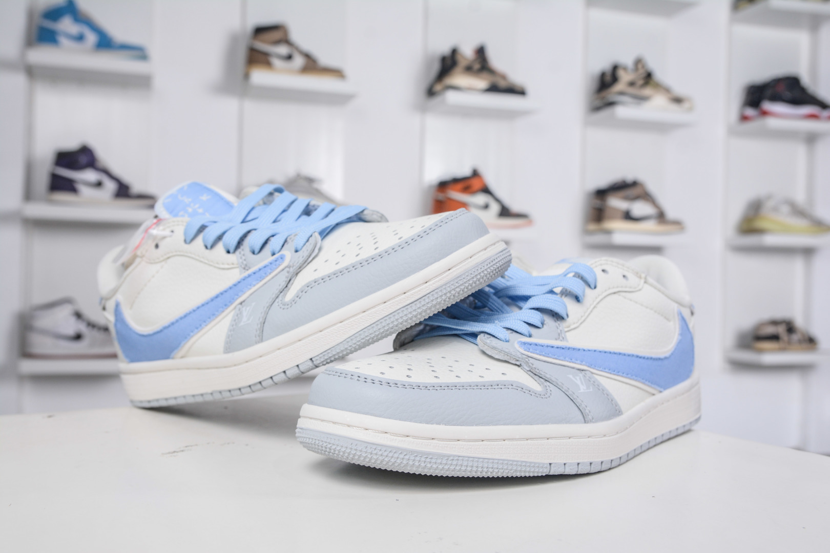 TS x Air Jordan x Louis Vuitton Air Jordan 1 Low - Grey Blue 4 cmp i1758995448859 836 0 3