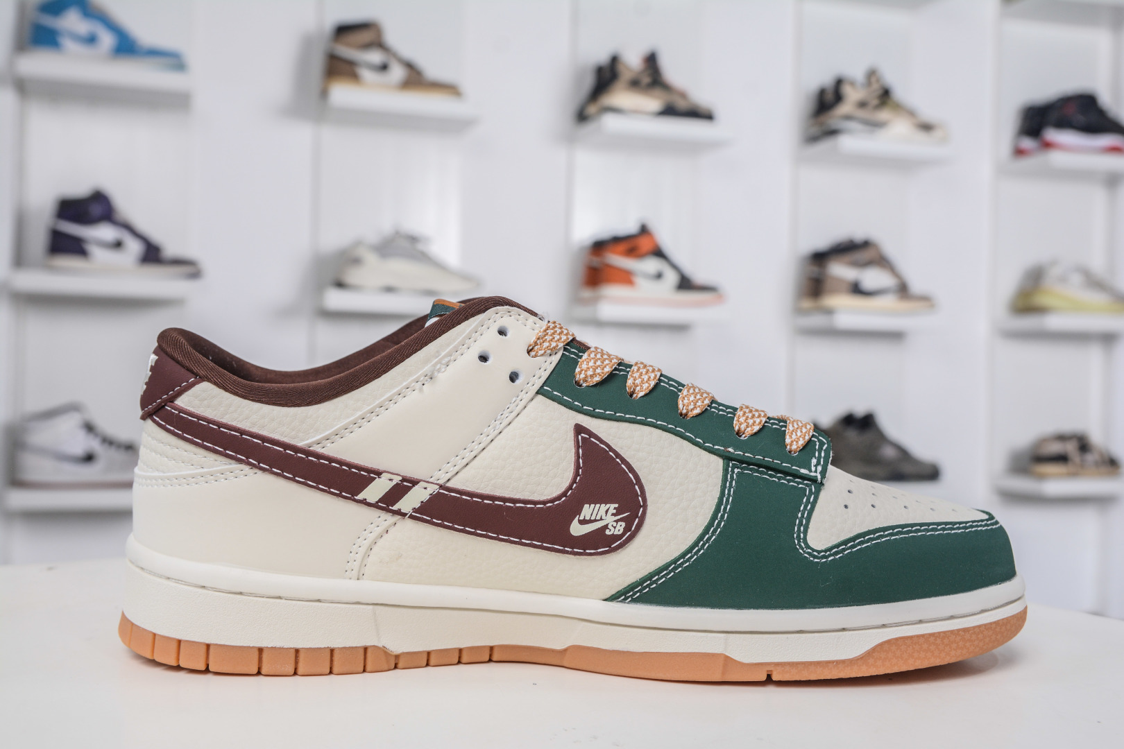 Nike SB Dunk Low x Celine Collab White Green Brown Sneakers 3 cmp i1758995526701 812 0 2