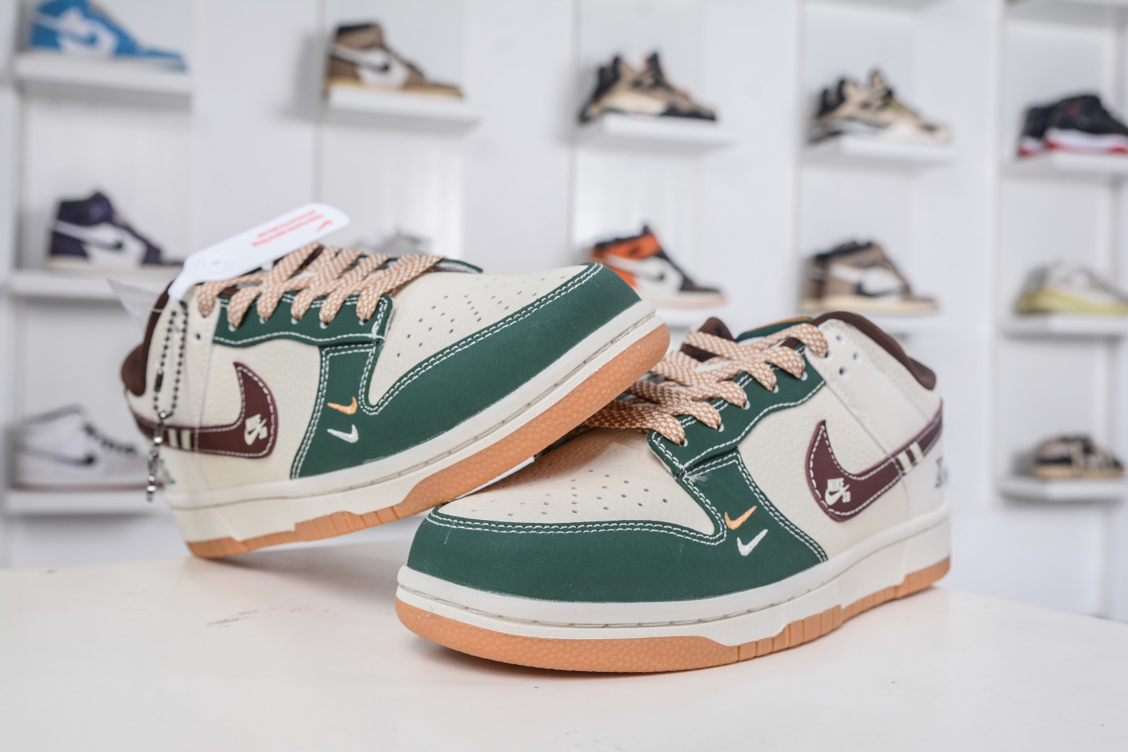 Nike SB Dunk Low x Celine Collab White Green Brown Sneakers 4 cmp i1758995526704 5847 0 3