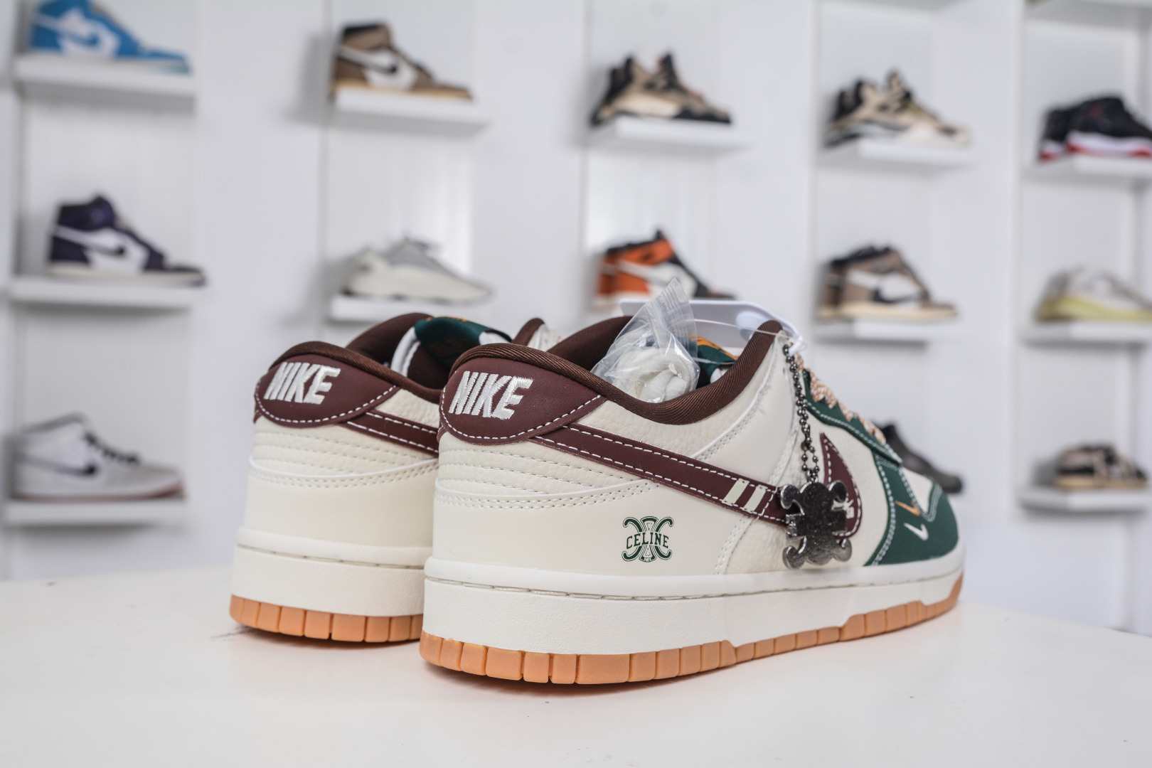 Nike SB Dunk Low x Celine Collab White Green Brown Sneakers 6 cmp i1758995529822 1337 0 5