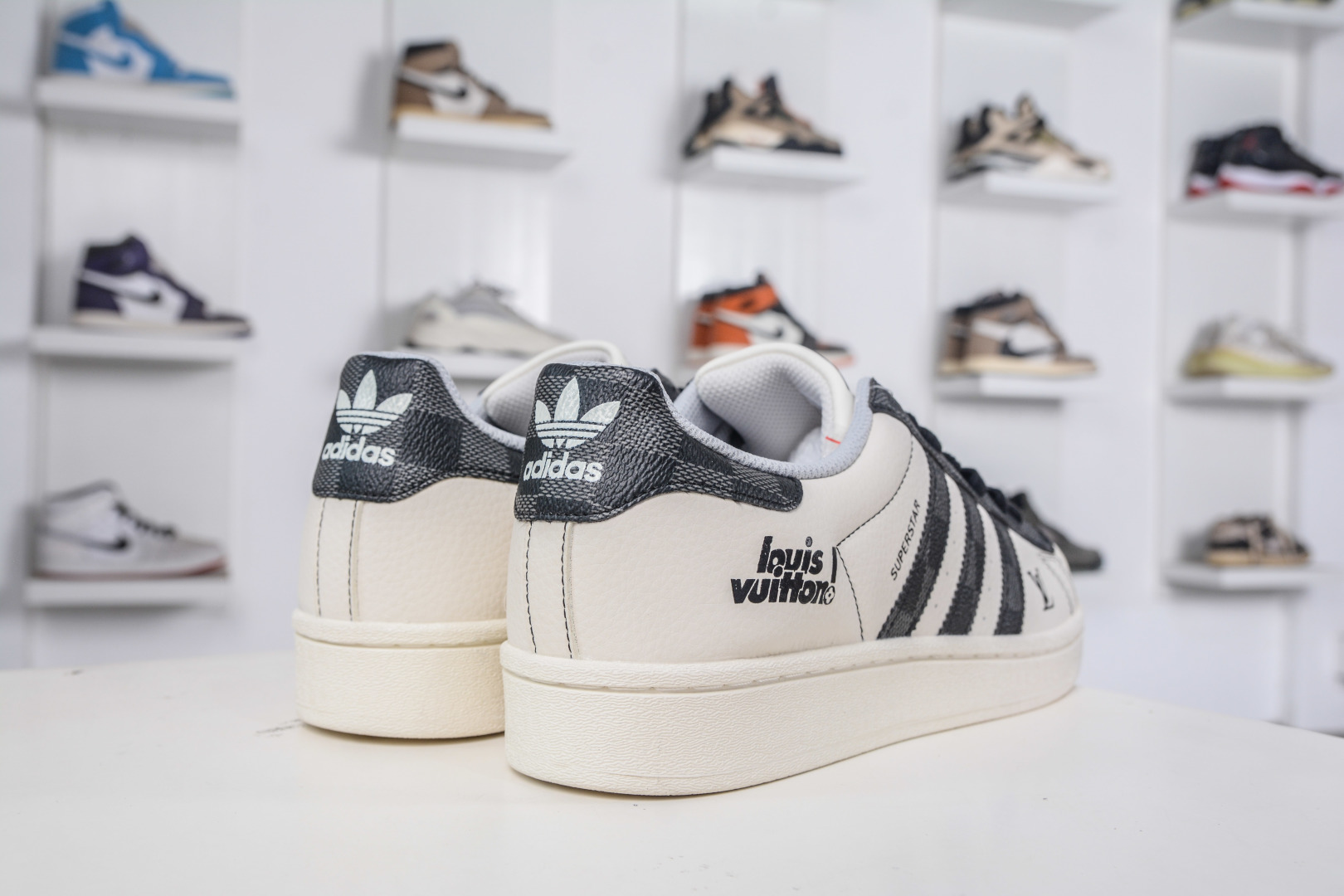 Adidas Originals Superstar x Louis Vuitton White Black Shell Toe Sneakers 7 cmp i1758995762750 5276 0 5