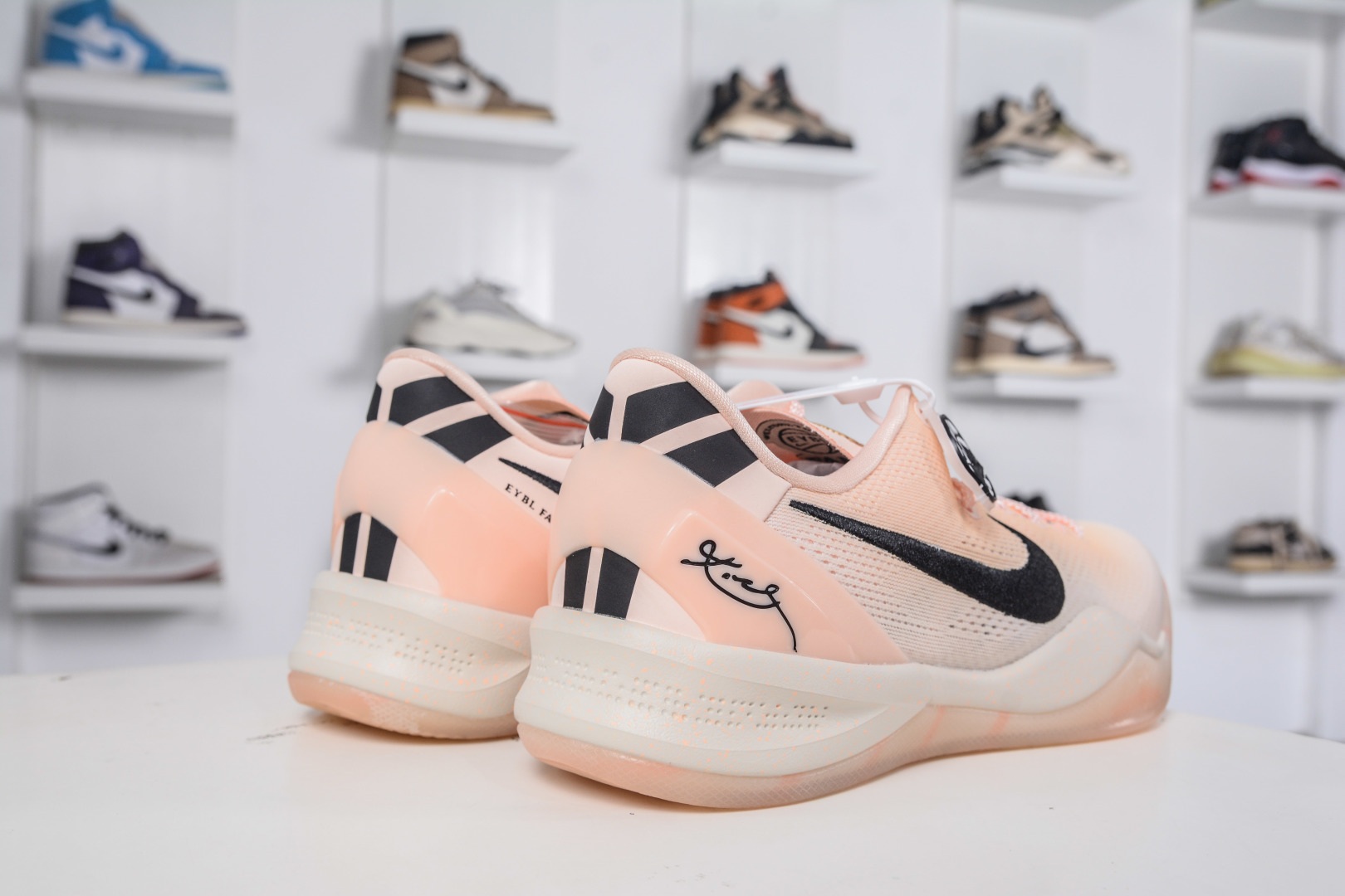 380 灭世版纯原 NK Zoom Kobe 8 ACADEMY P 科比8代 复刻实战运动低帮文化篮球鞋 水蜜桃