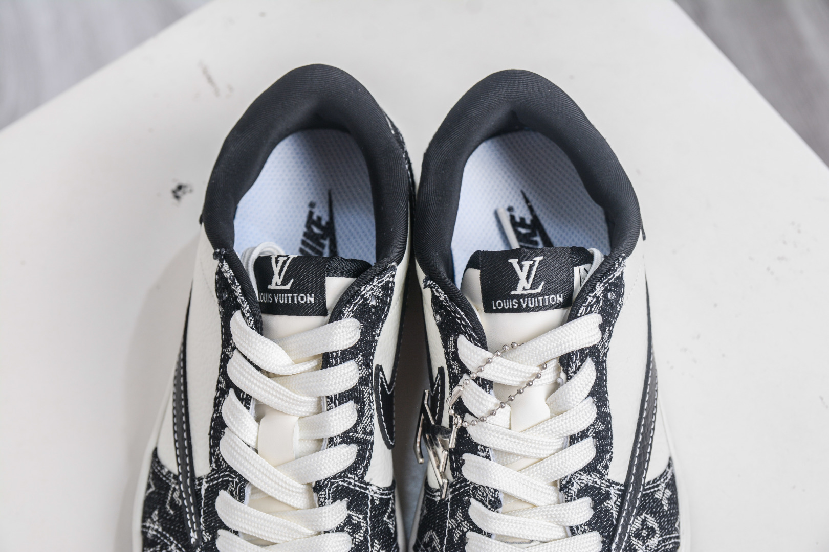 TS x Air Jordan x Louis Vuitton Air Jordan 1 Low White Black Denim 9 cmp i1759601633143 2606 0 7