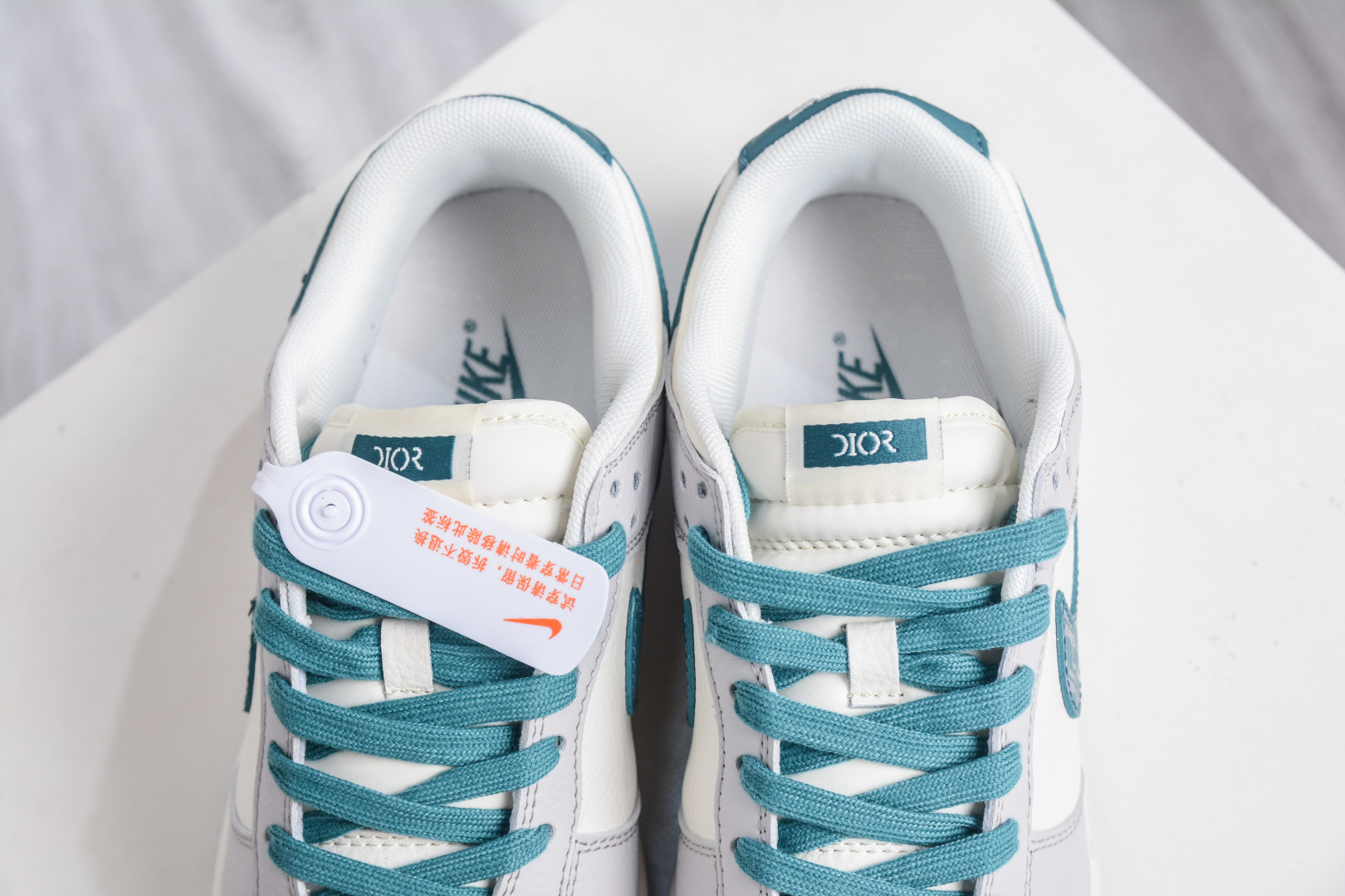 Nike SB Dunk Low x Dior Collab: Premium Grey, White & Green Sneakers 9 cmp i1759601760085 1705 0 7