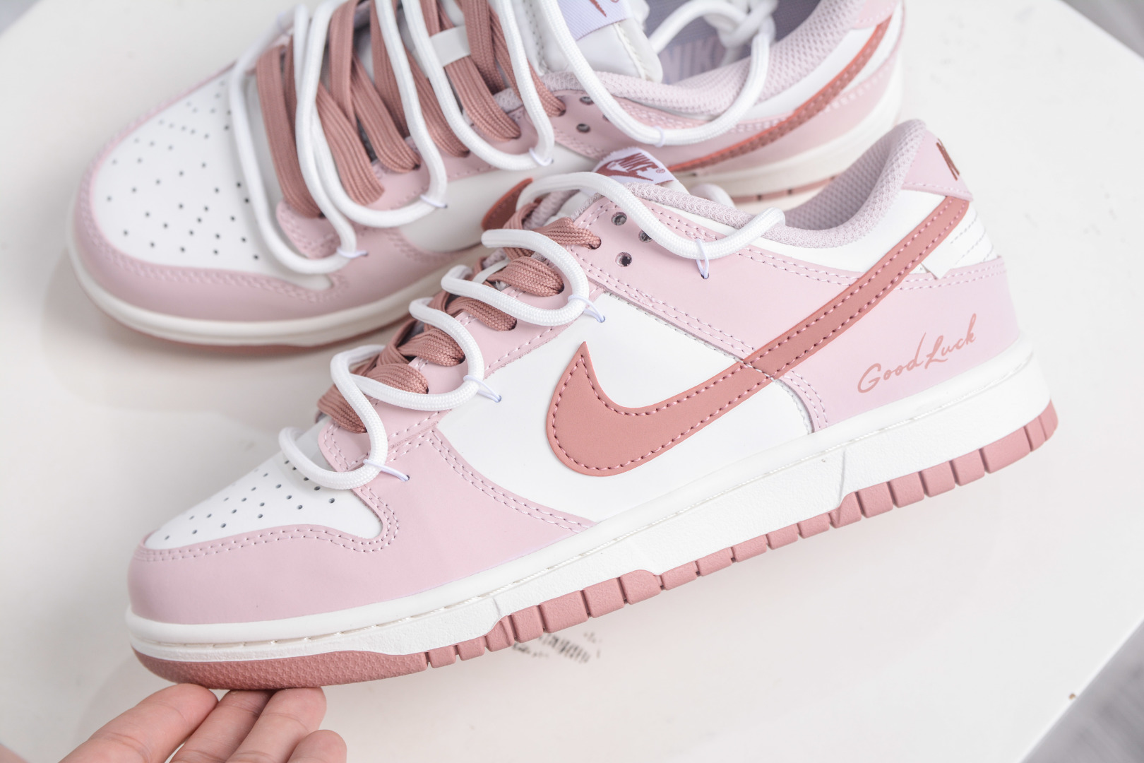 Nike Dunk Low 'Good Luck' Women's Shoes Rose Whisper White PC0528-105 7 cmp i1759601822003 3741 0 6