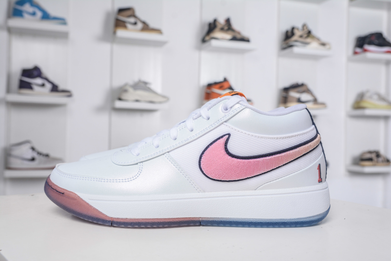 Nike Book 1 Devin Booker Basketball Shoes - White/Pink, Enhanced Cushioning 2 cmp i1759602836881 7875 0 0
