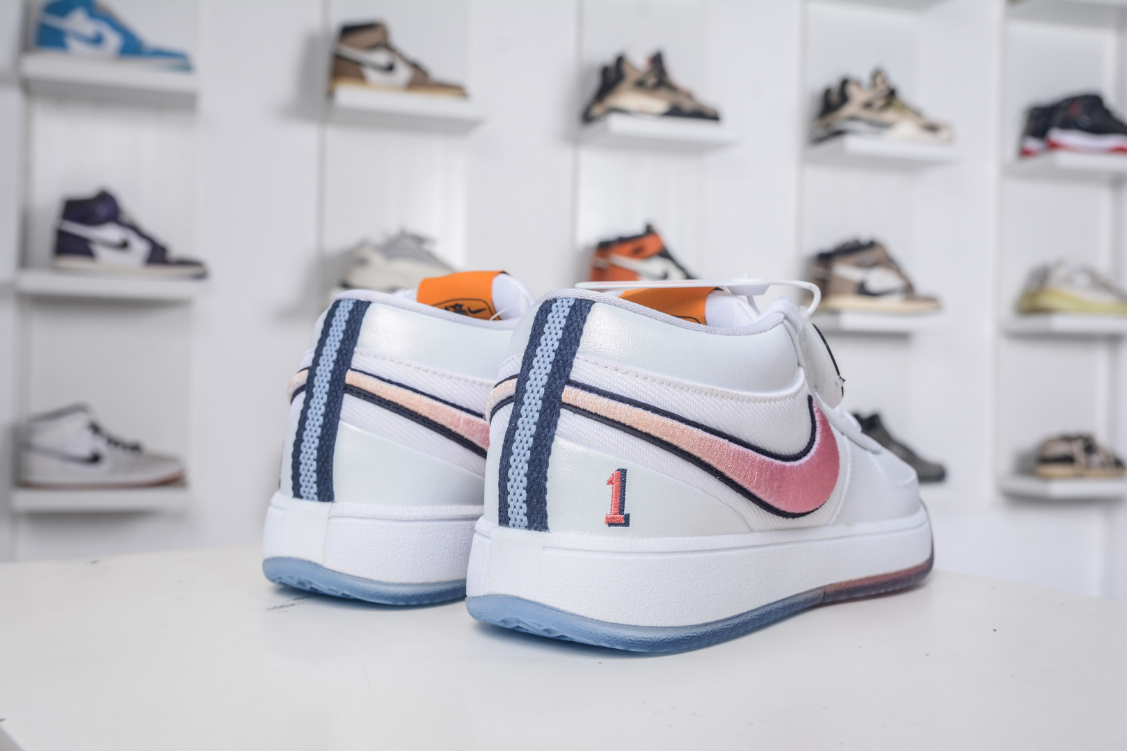 Nike Book 1 Devin Booker Basketball Shoes - White/Pink, Enhanced Cushioning 7 cmp i1759602838372 713 0 5