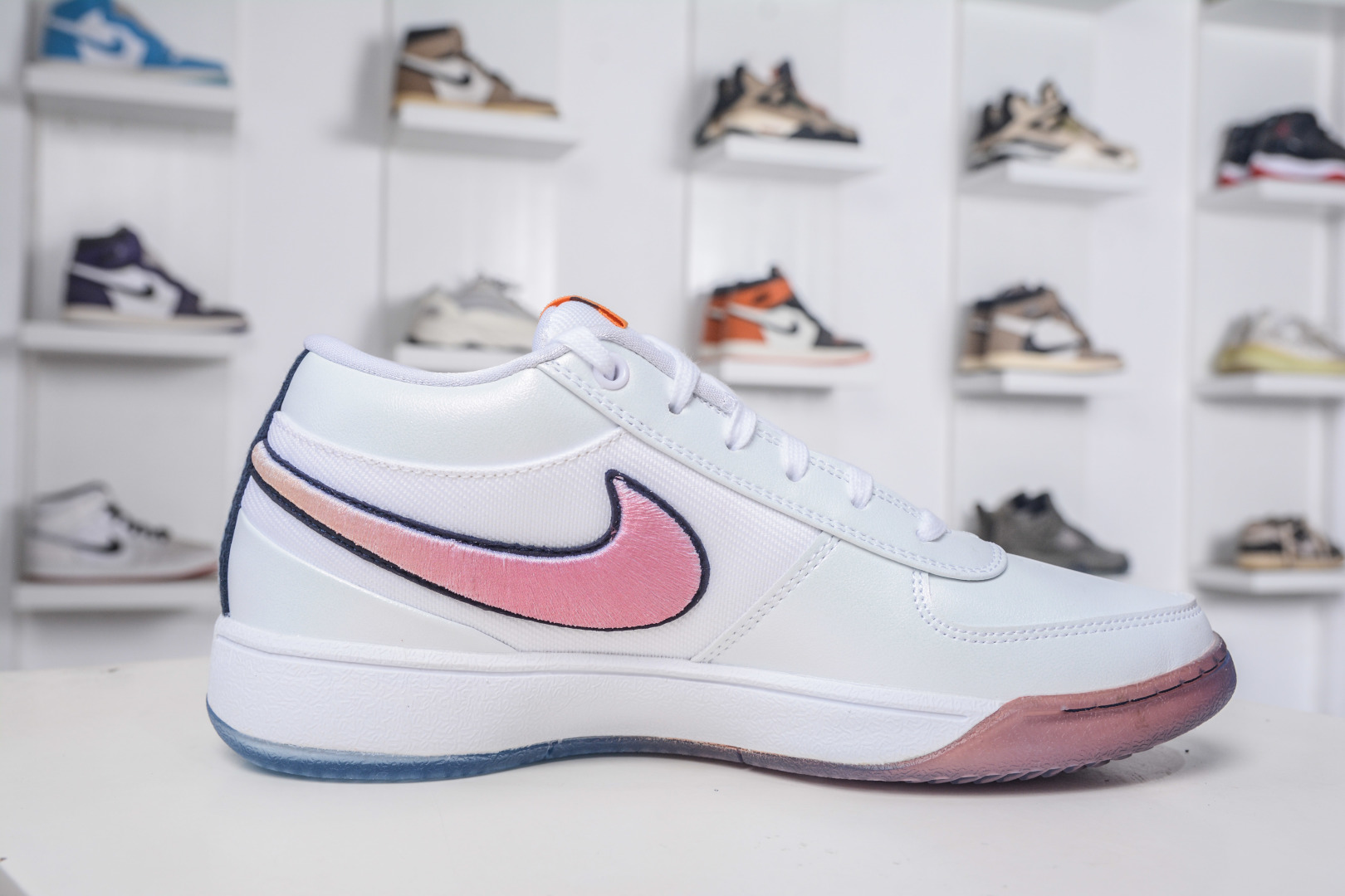 Nike Book 1 Devin Booker Basketball Shoes - White/Pink, Enhanced Cushioning 4 cmp i1759602838373 9095 0 2