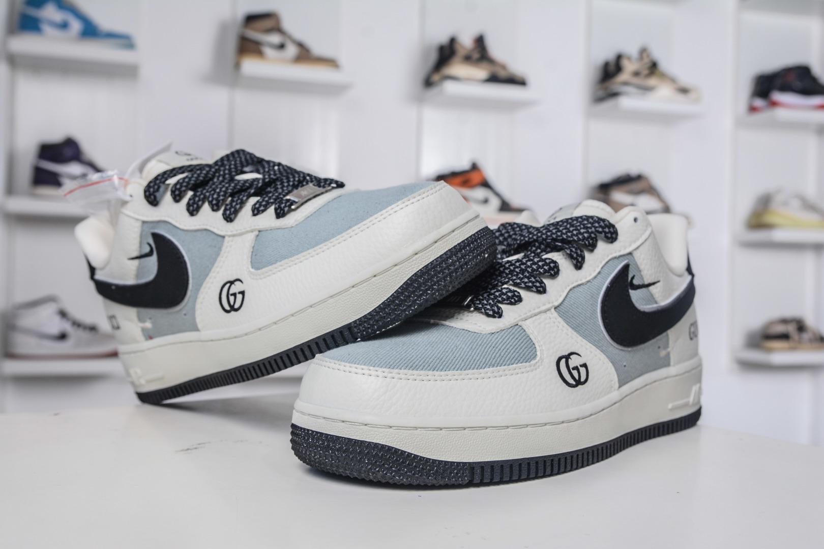 260 Gucci x NIke Air Force 1 古驰联名-米灰黑 YF9511-808