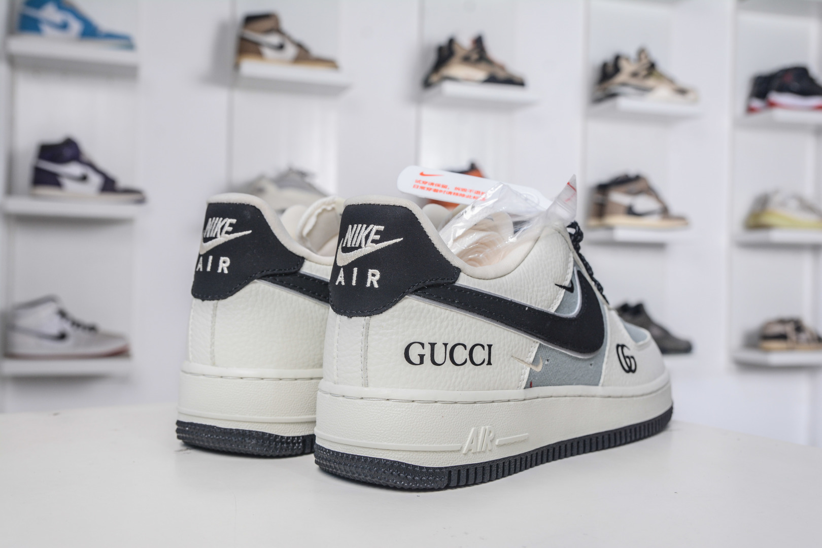 260 Gucci x NIke Air Force 1 古驰联名-米灰黑 YF9511-808