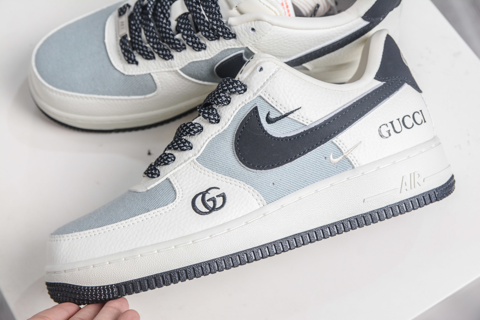 260 Gucci x NIke Air Force 1 古驰联名-米灰黑 YF9511-808