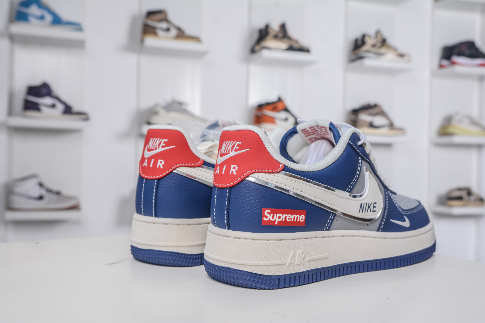 260 Nike Air Force 1 Low 07 x Supreme SUP联名-白灰蓝 XD2588-602