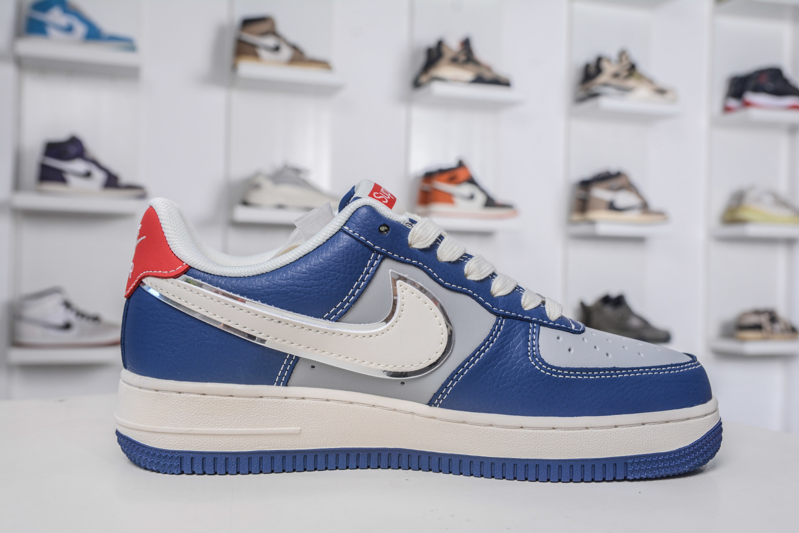 260 Nike Air Force 1 Low 07 x Supreme SUP联名-白灰蓝 XD2588-602
