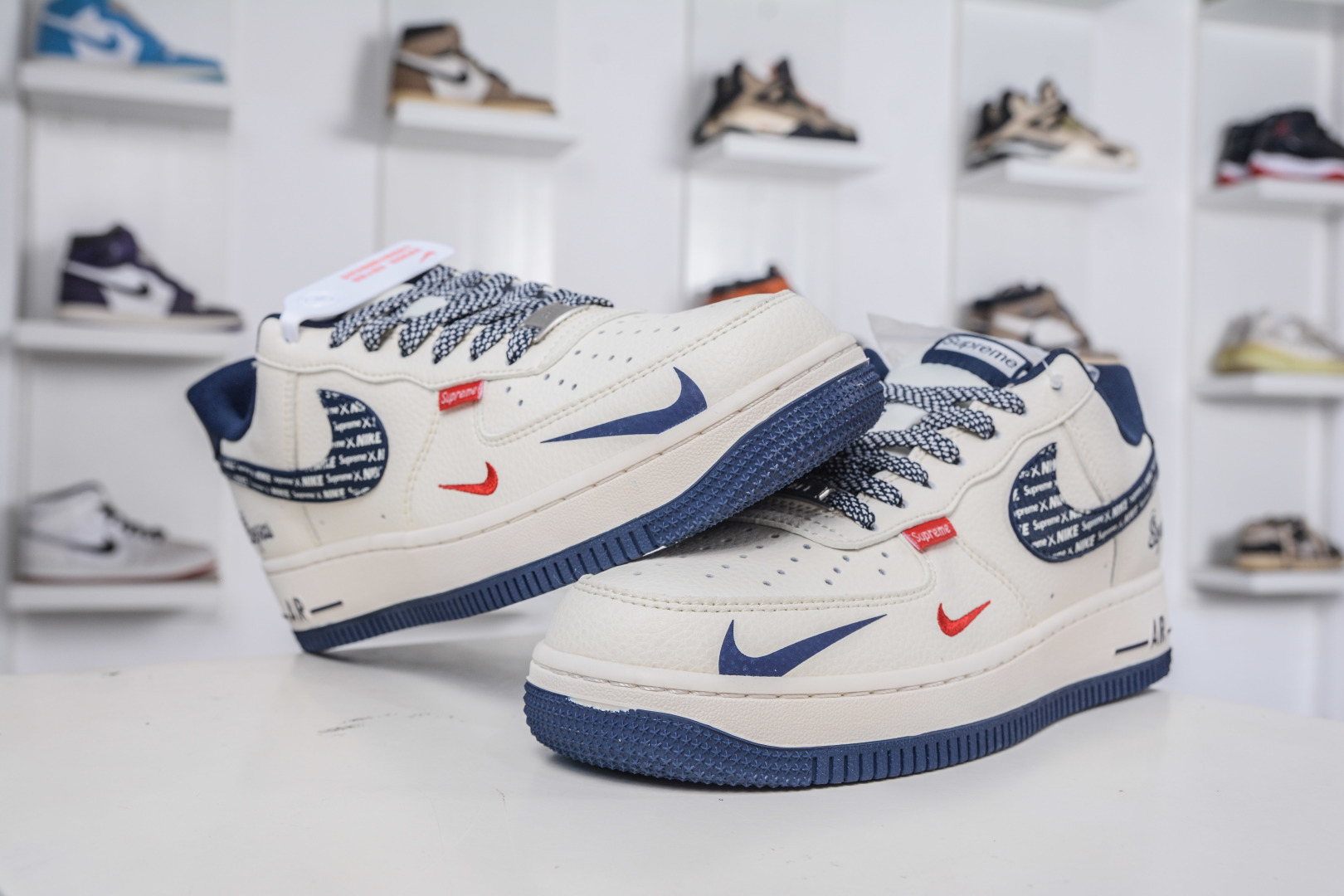 260 Nike Air Force 1 Low 07 x Supreme SUP联名-白蓝 XD2588-609