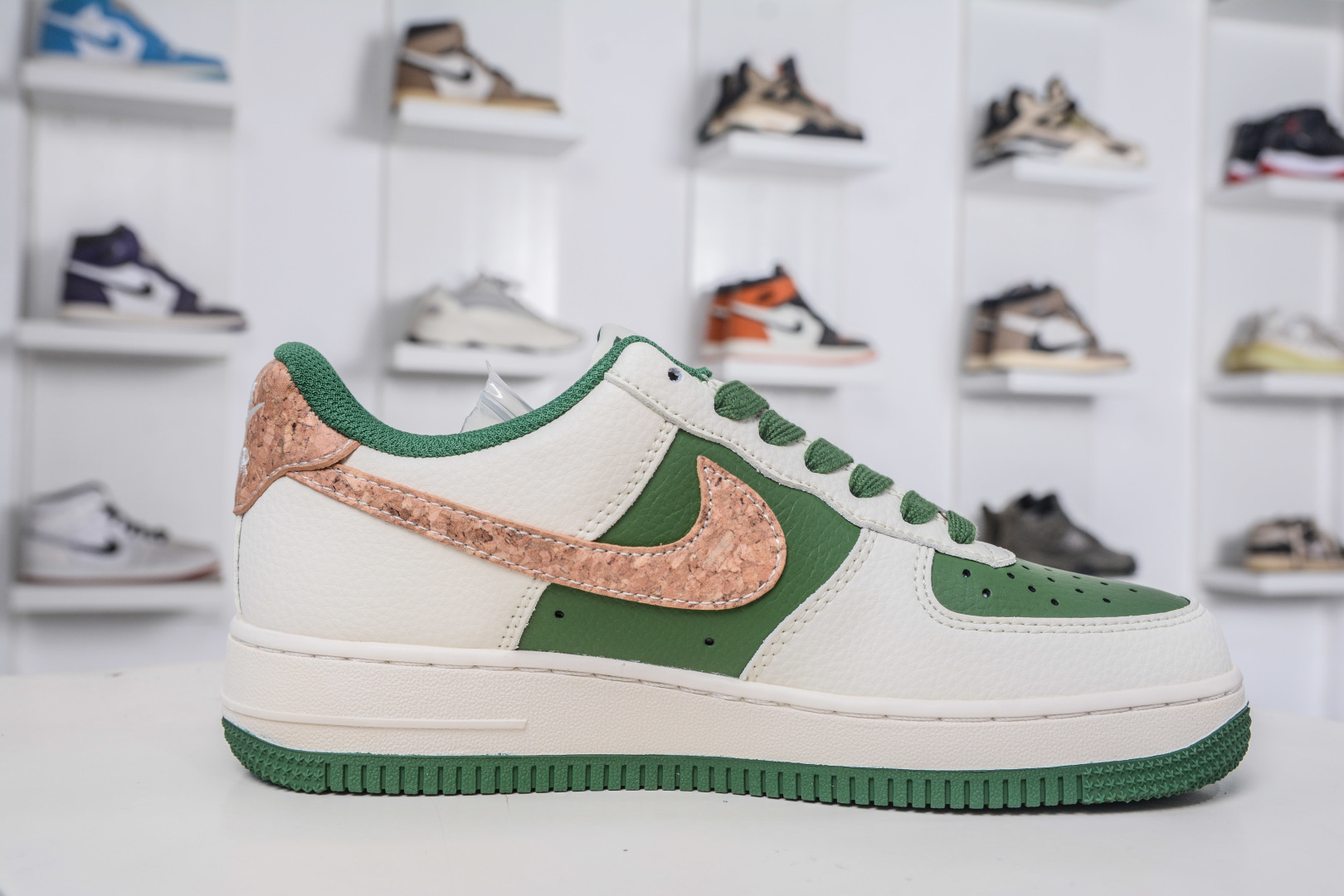 260 Nike Air Force 1 Low 07 x STONE TSLAND 石头岛联名-白绿棕 JP8028-010