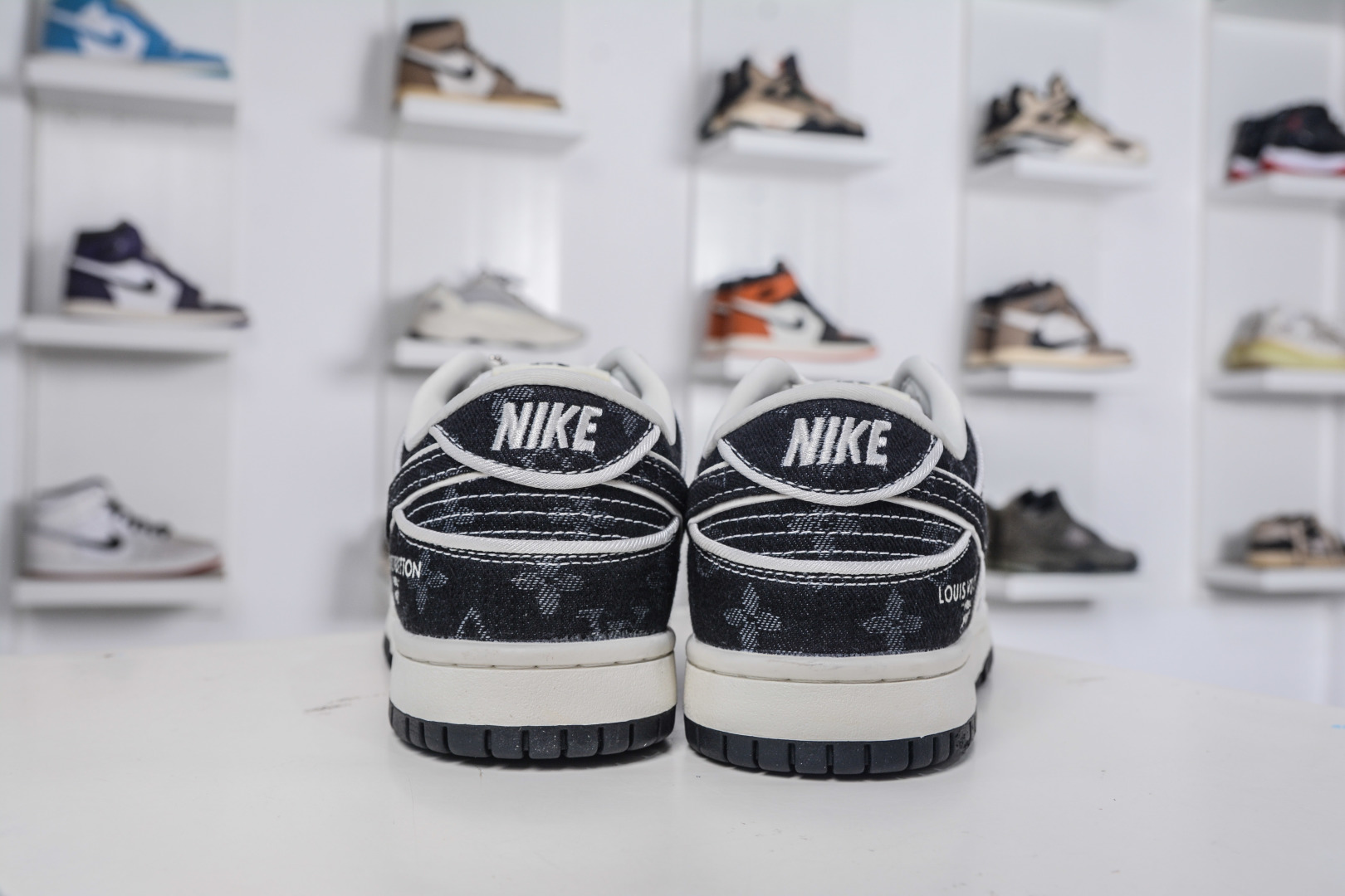 Nike SB Dunk Low x Louis Vuitton Black Denim Sneakers 3 cmp i1760033007549 9353 0 1