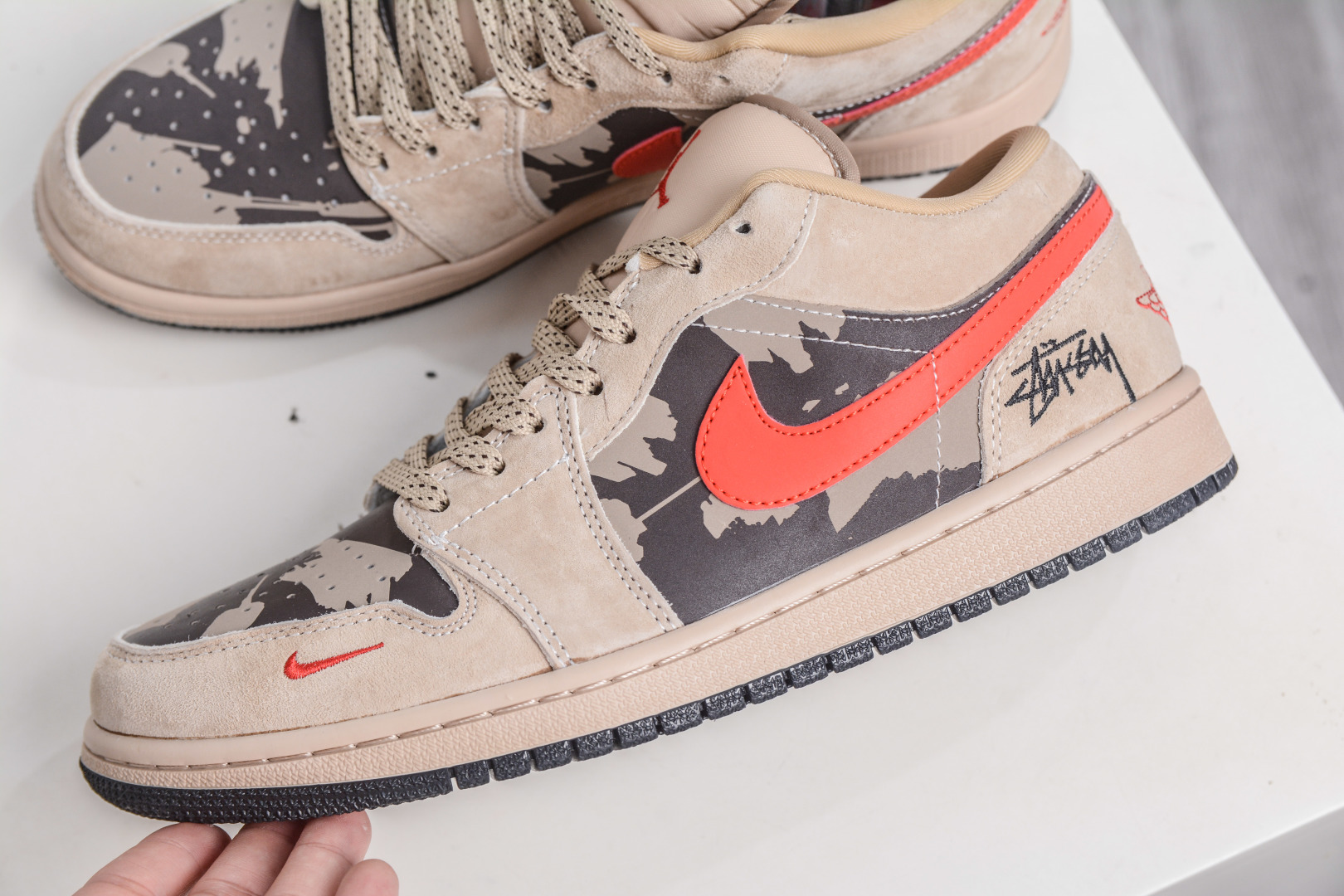 Air Jordan 1 Retro Low x Stussy Collab - Retro Wheat Custom Colorway 8 cmp i1760033068994 4914 0 6