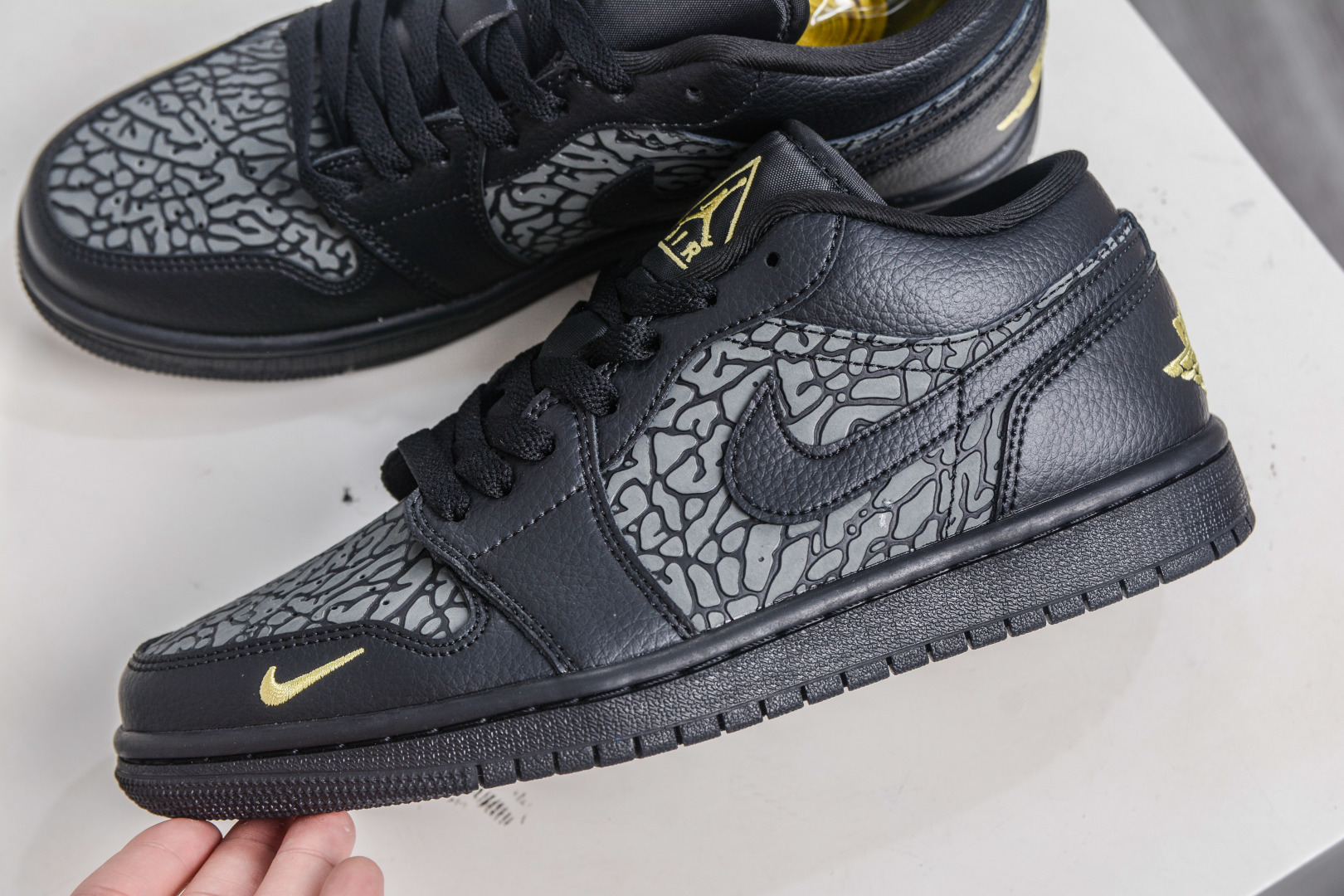 Air Jordan 1 Low Black/Cement Grey/Summit White Sneakers IM6568-010 8 cmp i1760033217188 2585 0 6